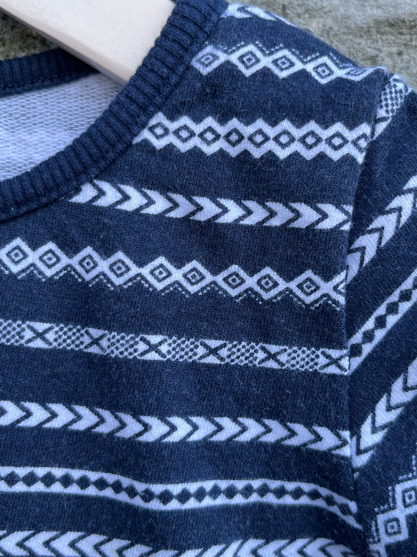 Geometric navy dress 12-18m (80-86cm)