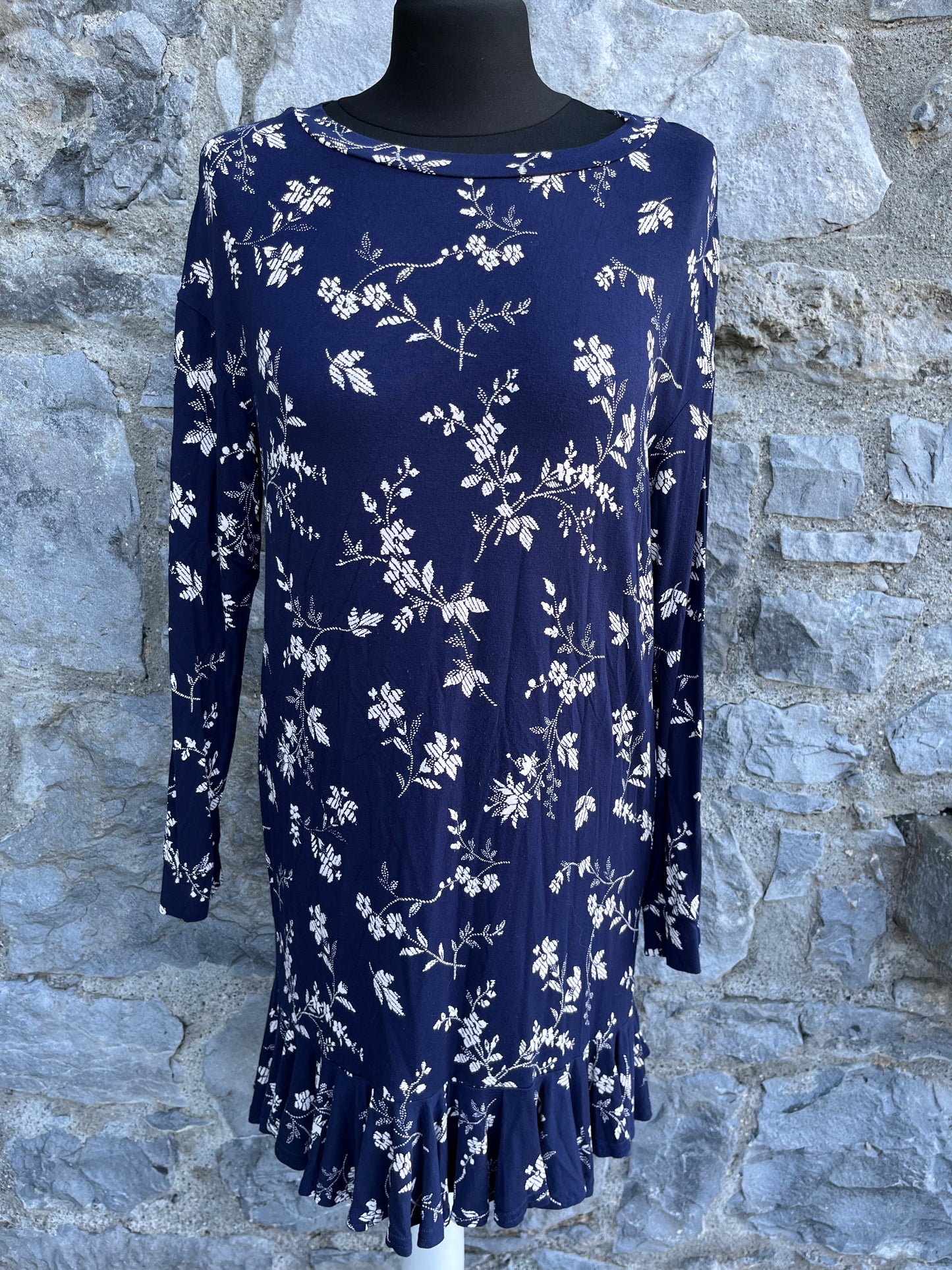 Navy floral tunic uk 10