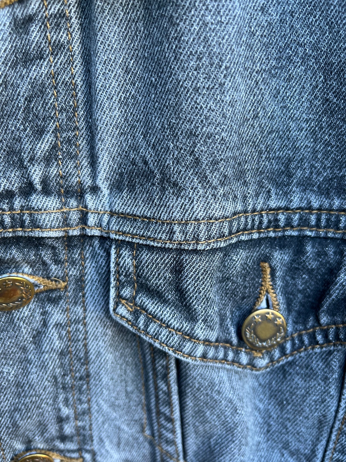 80s grey denim jacket 6-7y (116-122cm)