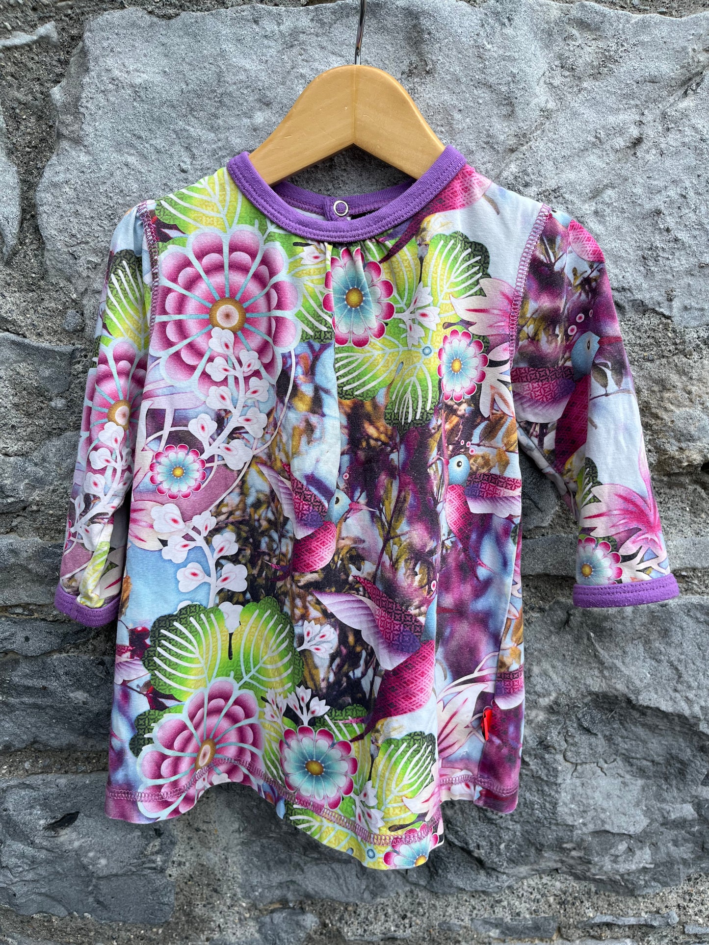 Hummingbird dress 9-12m (74-80cm)