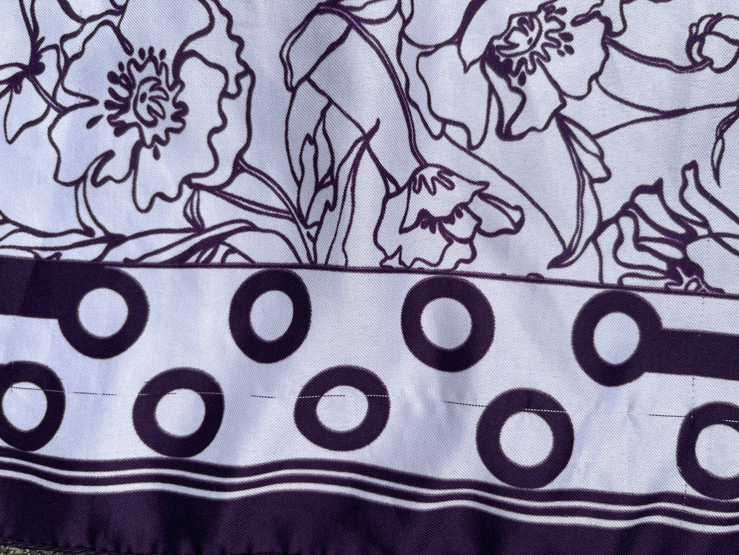 Purple floral scarf