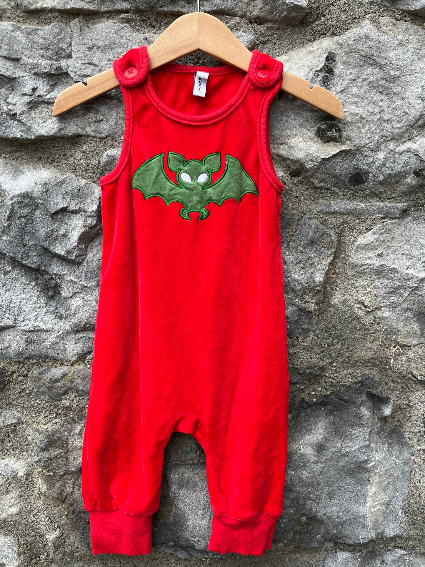 Bat velour dungarees 6m (68cm)