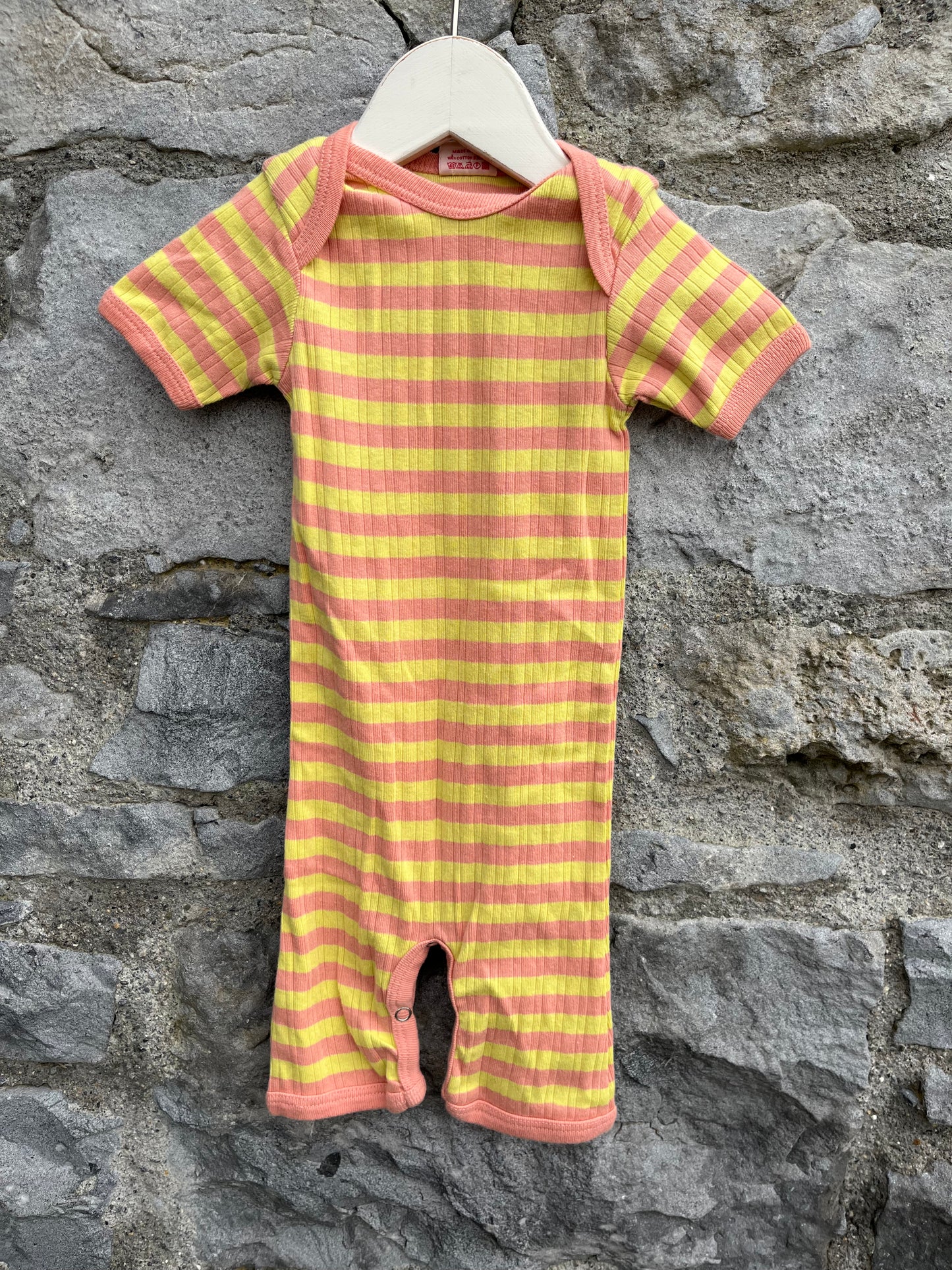 Pink&yellow rompers 3m (62cm)