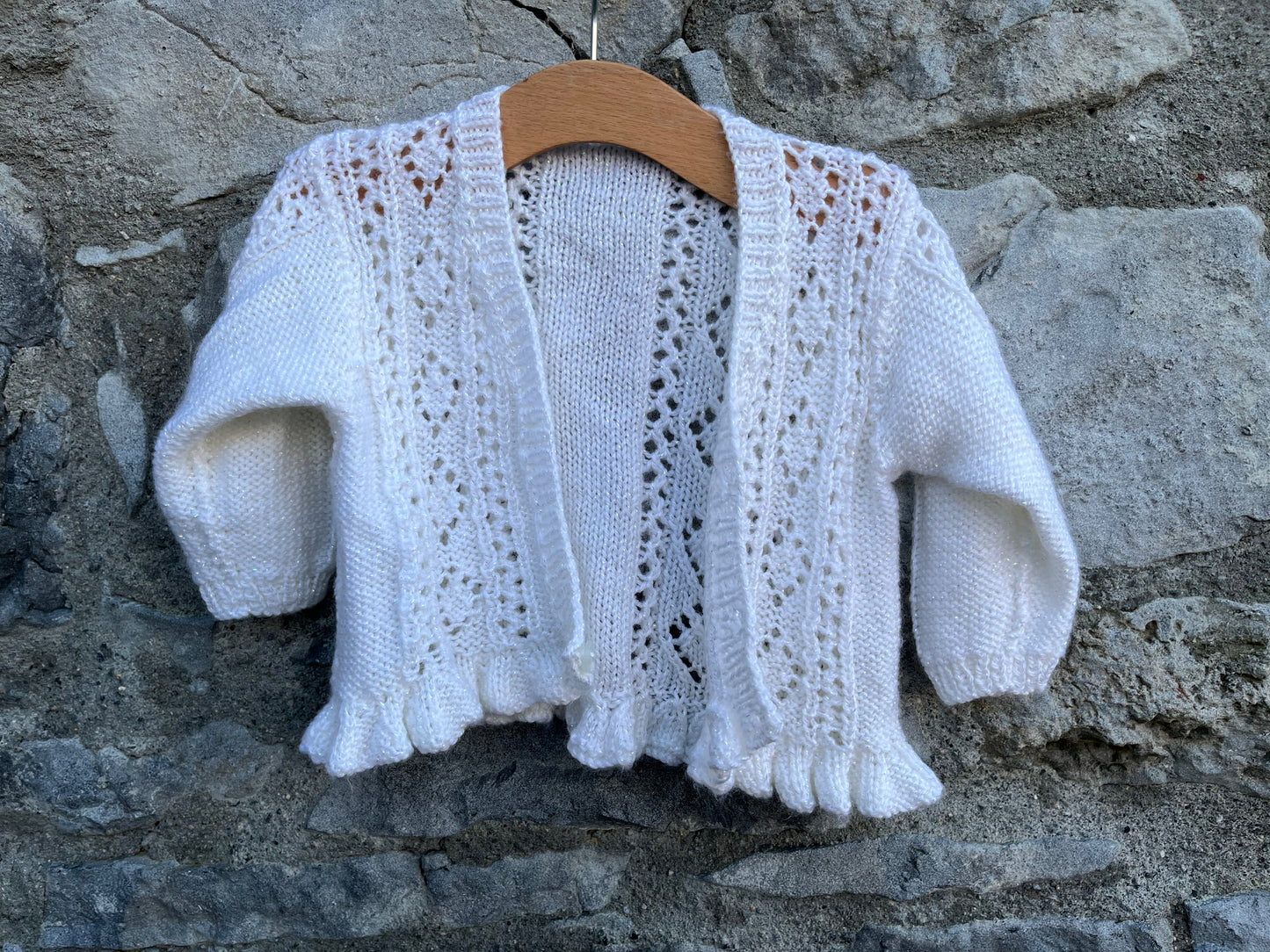 White open cardigan 3-6m (62-68cm)