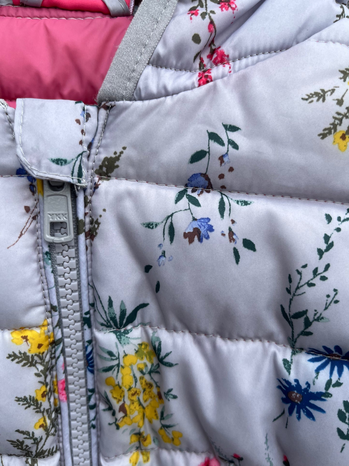 Grey floral jacket 6-9m (68-74cm)