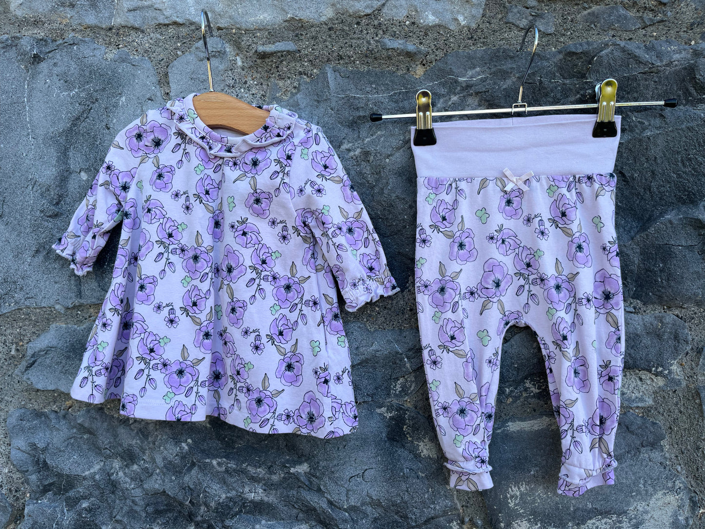 Purple flowers set 1-2m (56cm)