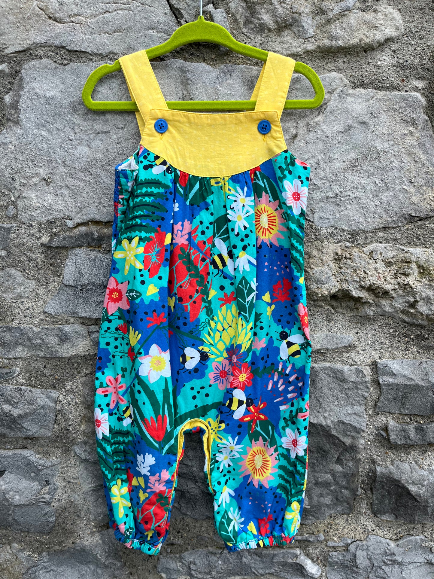 Jungle dungarees 6-12m (68-80cm)