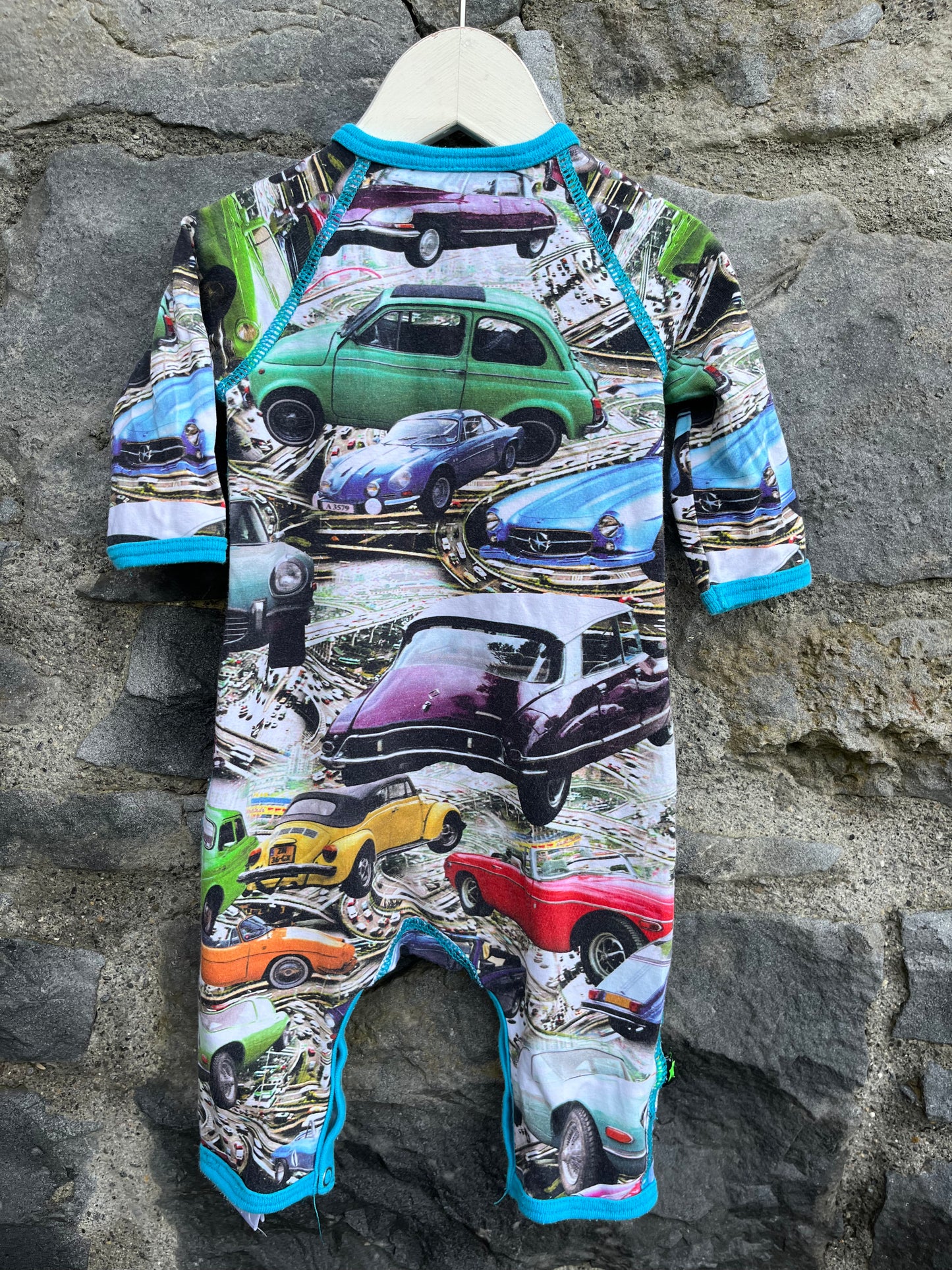 Vintage cars onesie 3m (62cm)