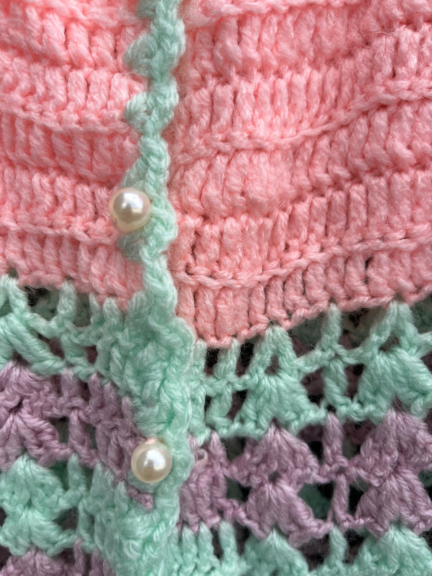 Pointelle pink cardigan 6-12m (68-80cm)
