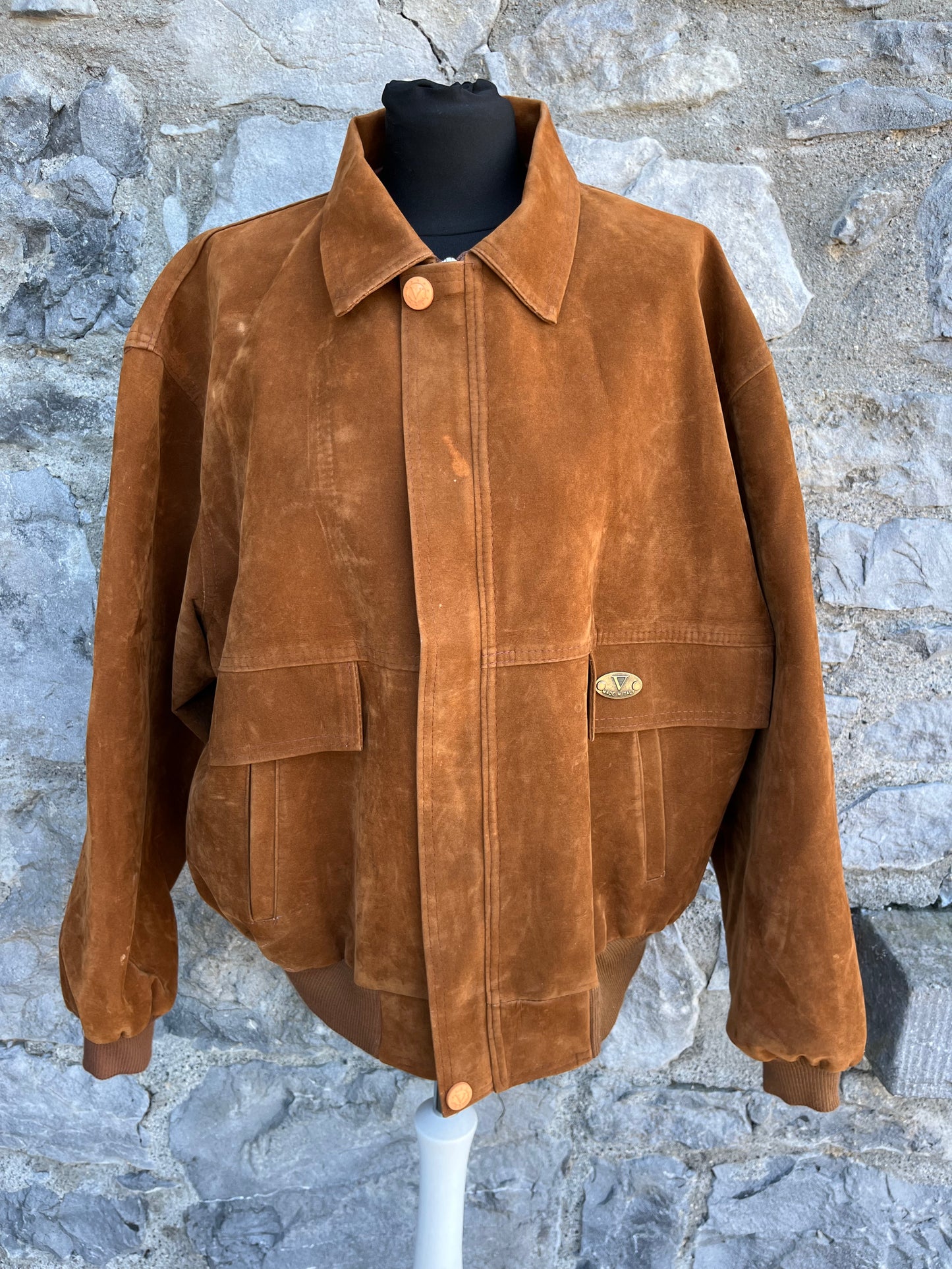 Brown suede jacket M/L