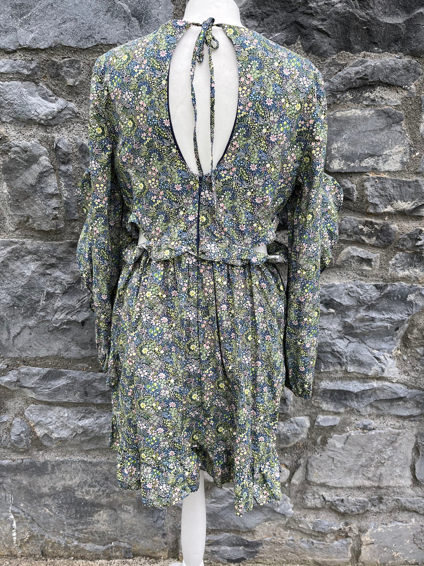 Floral ruffle dress uk 12