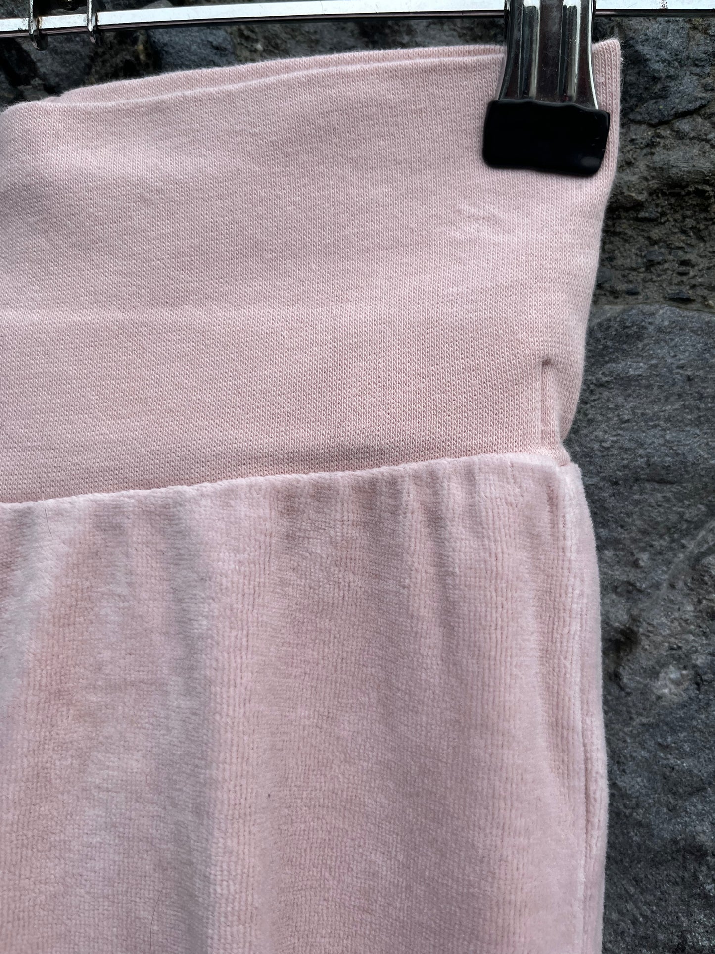 Pink velour pants 18-24m (86-92cm)