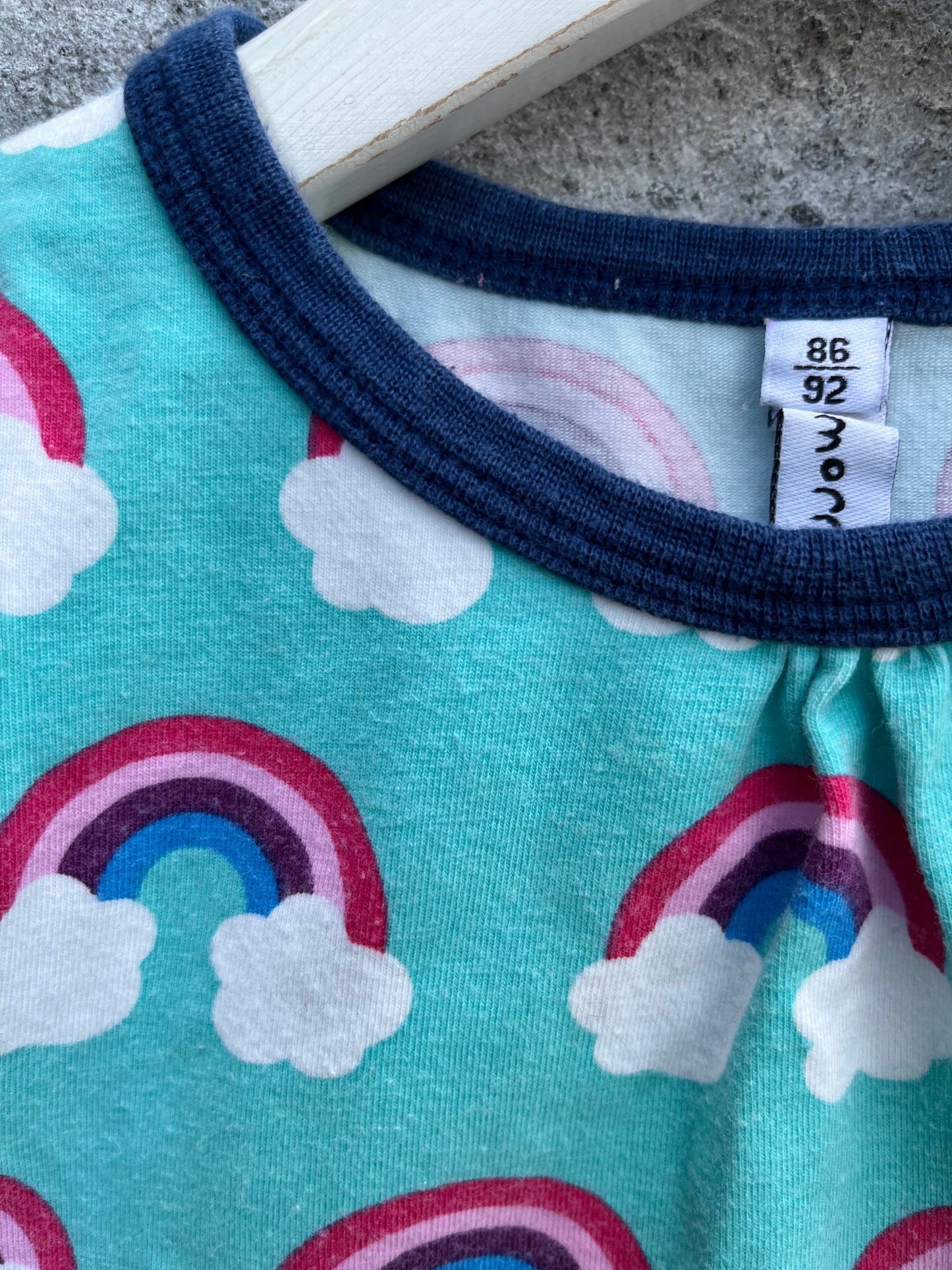 Rainbow A-line top 18-24m (86-92cm)