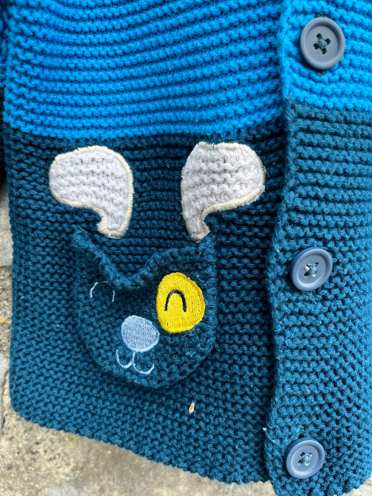 Blue doggy cardigan 6-9m (68-74cm)