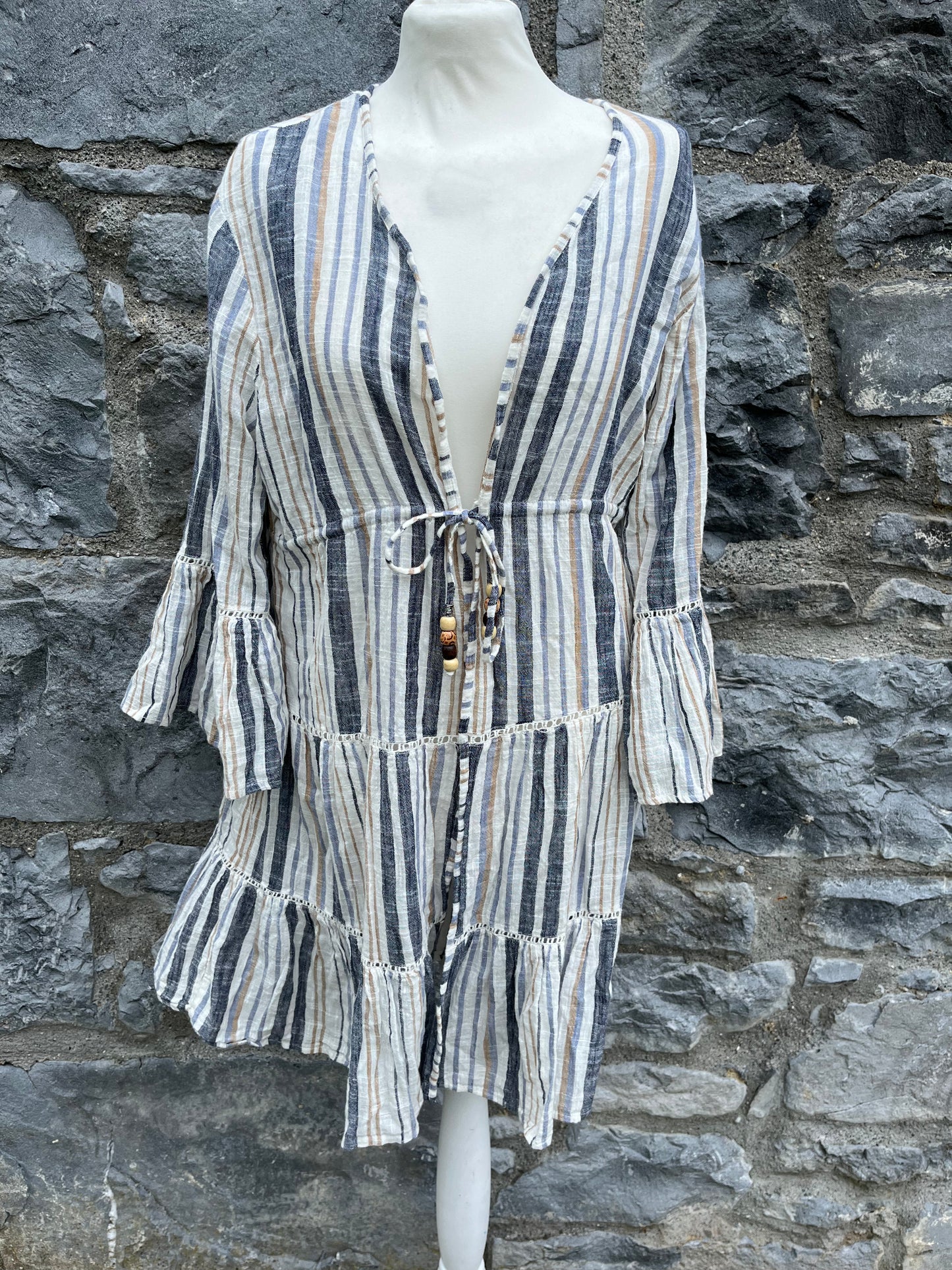 Grey stripy blazer uk 14-16