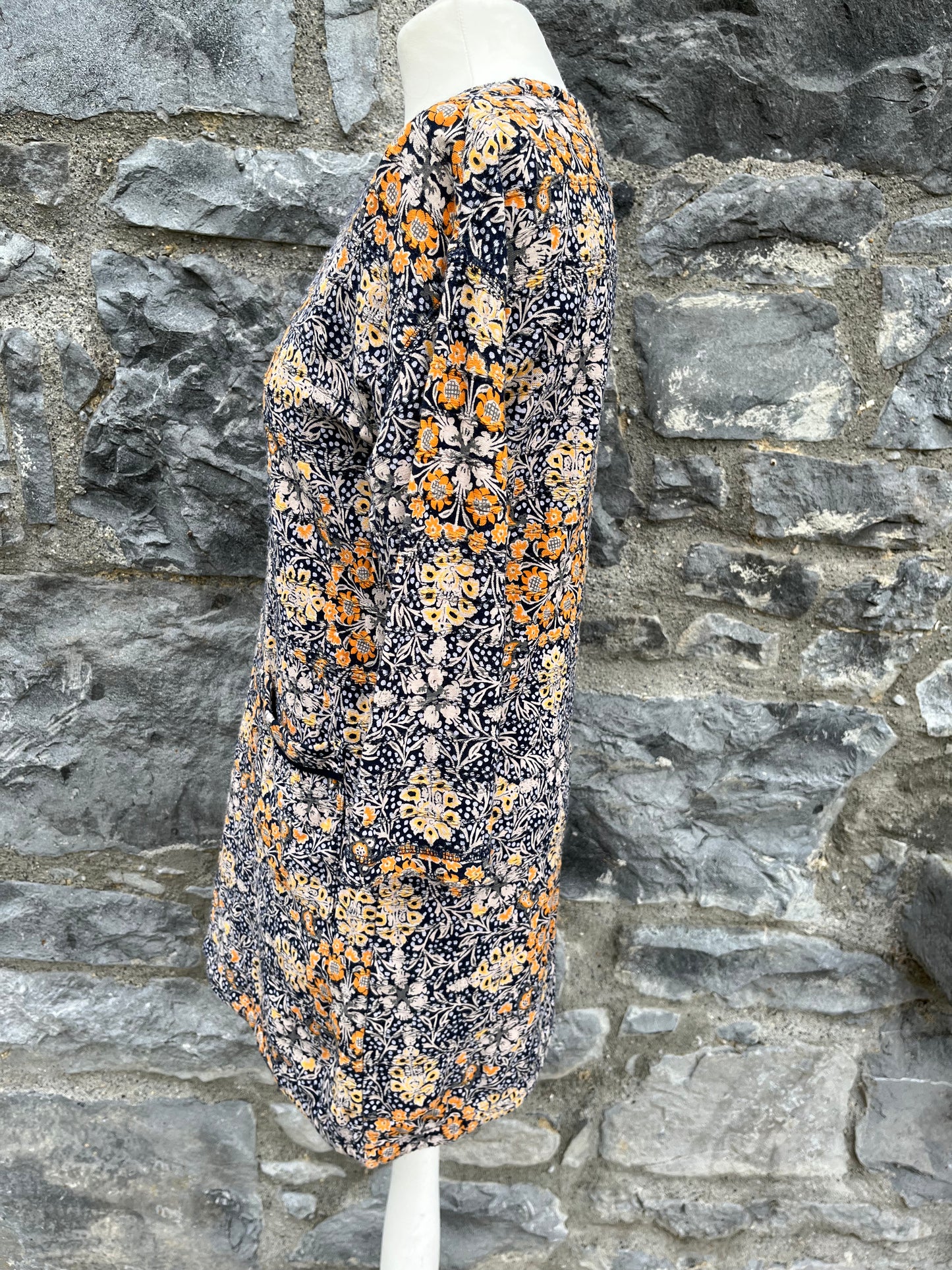Floral navy tunic uk 8