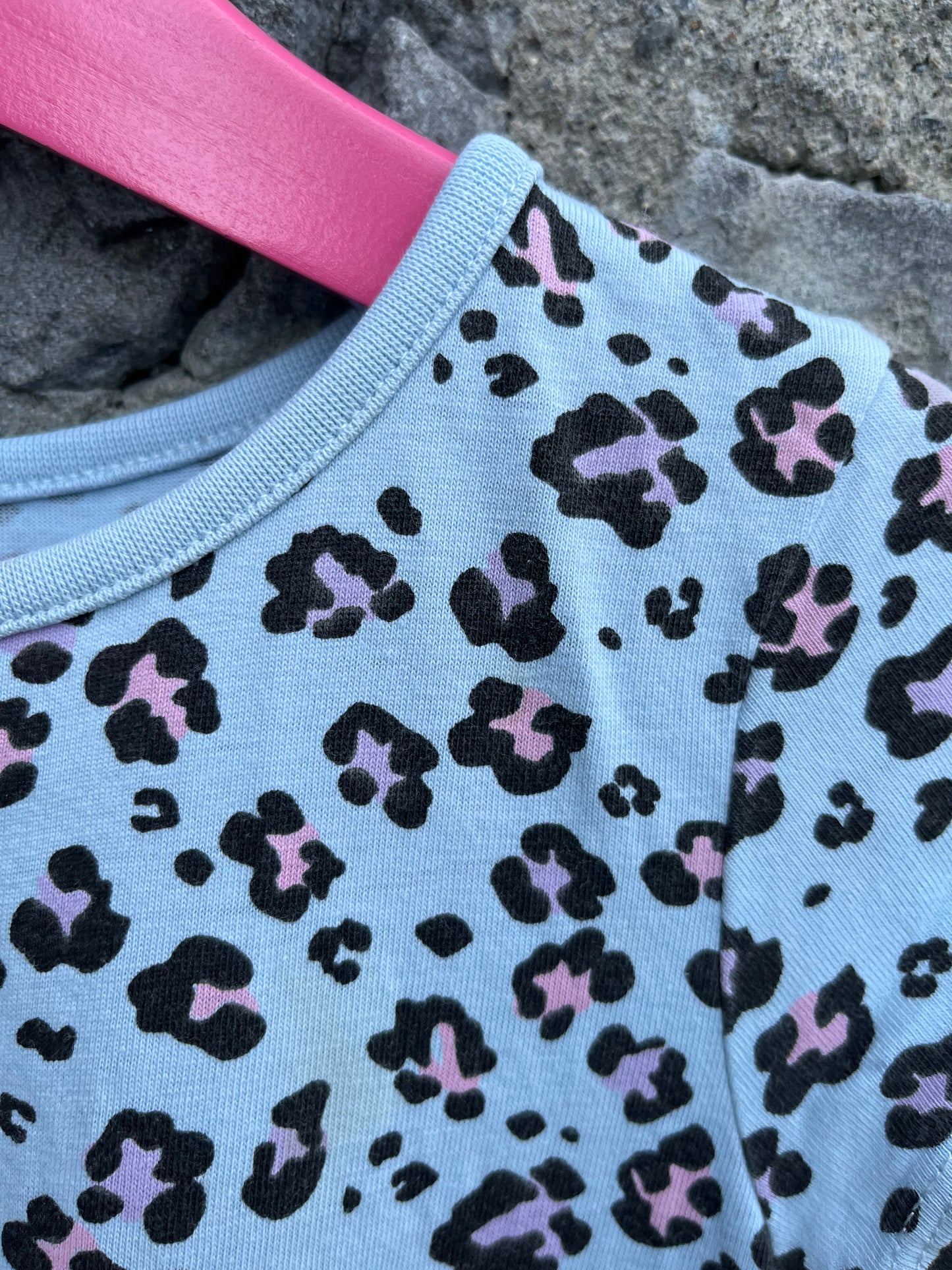 Blue Leopard dress 3-4y (98-104cm)