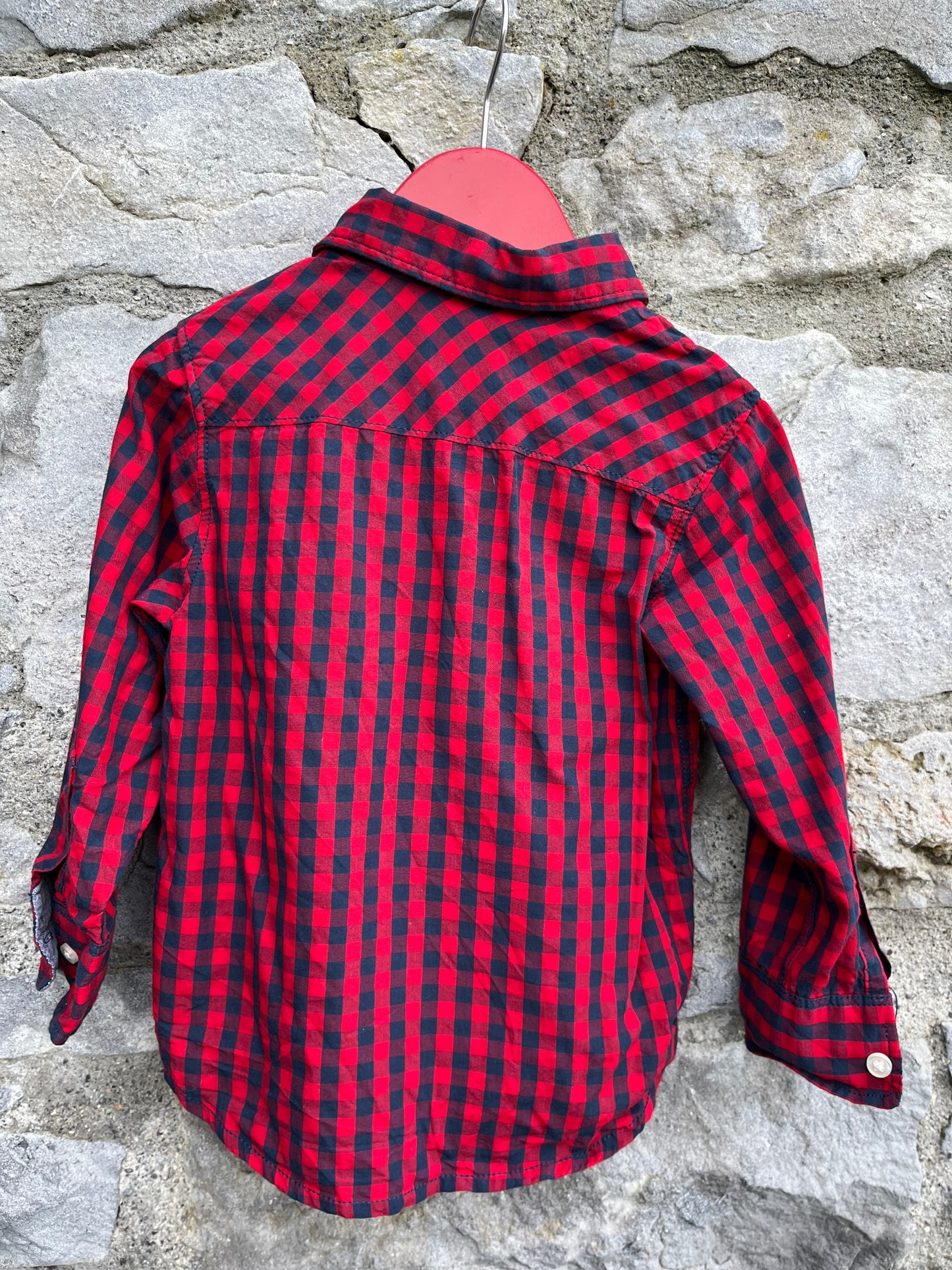 Red check shirt 18-24m (86-92cm)