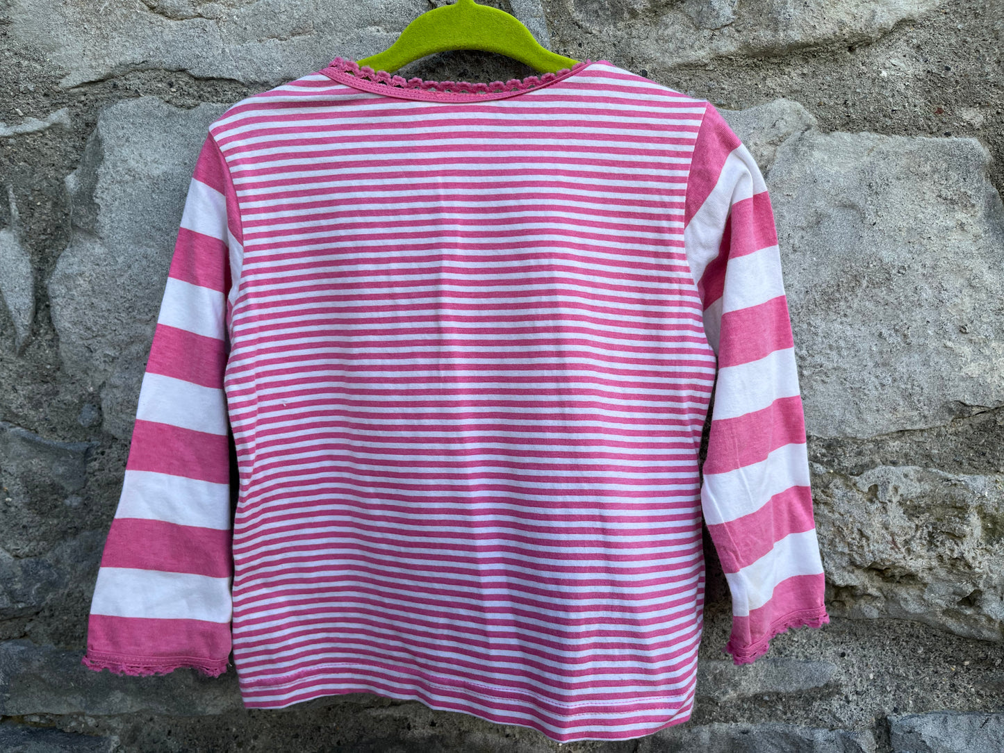 Pink stripy top 18-24 (86-92cm)