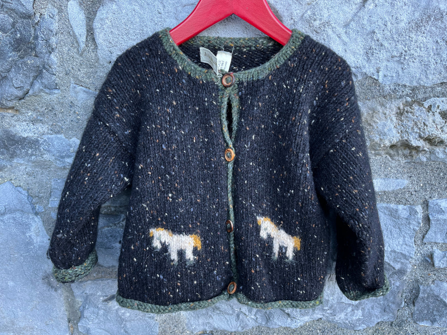 Charcoal melange cardigan 3-4y (98-104cm)
