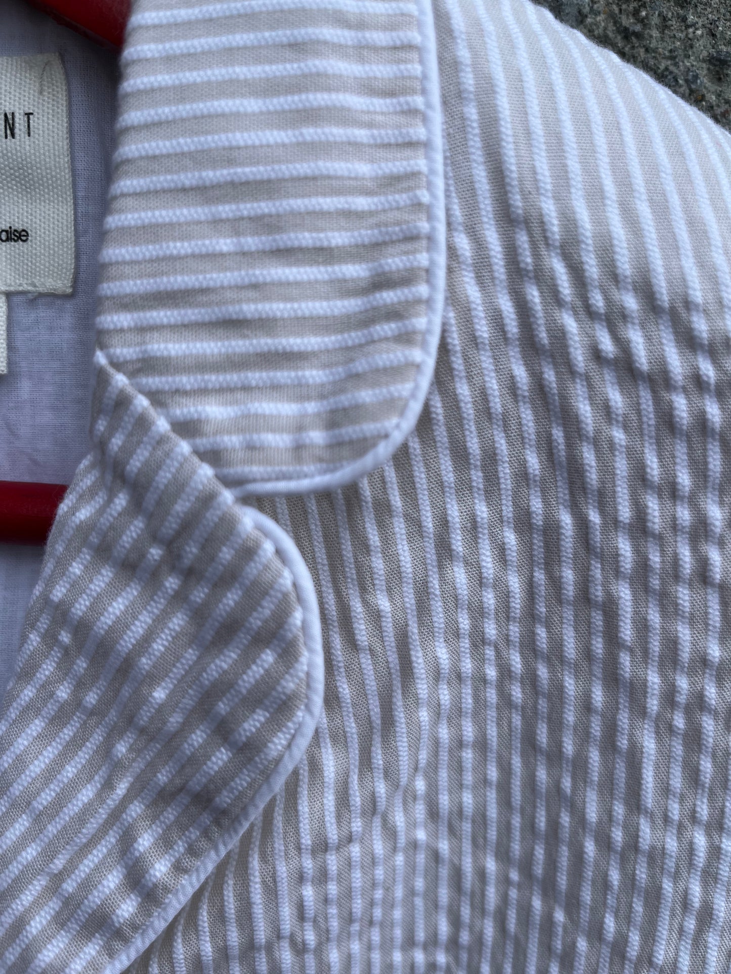 Beige stripy jacket 2y (92cm)