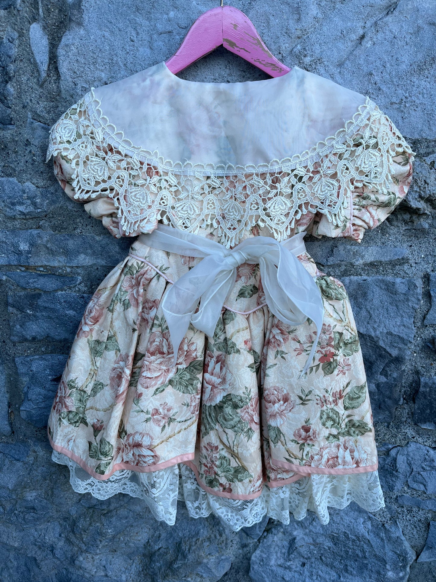 80s floral dress 18-24m (86-92cm)