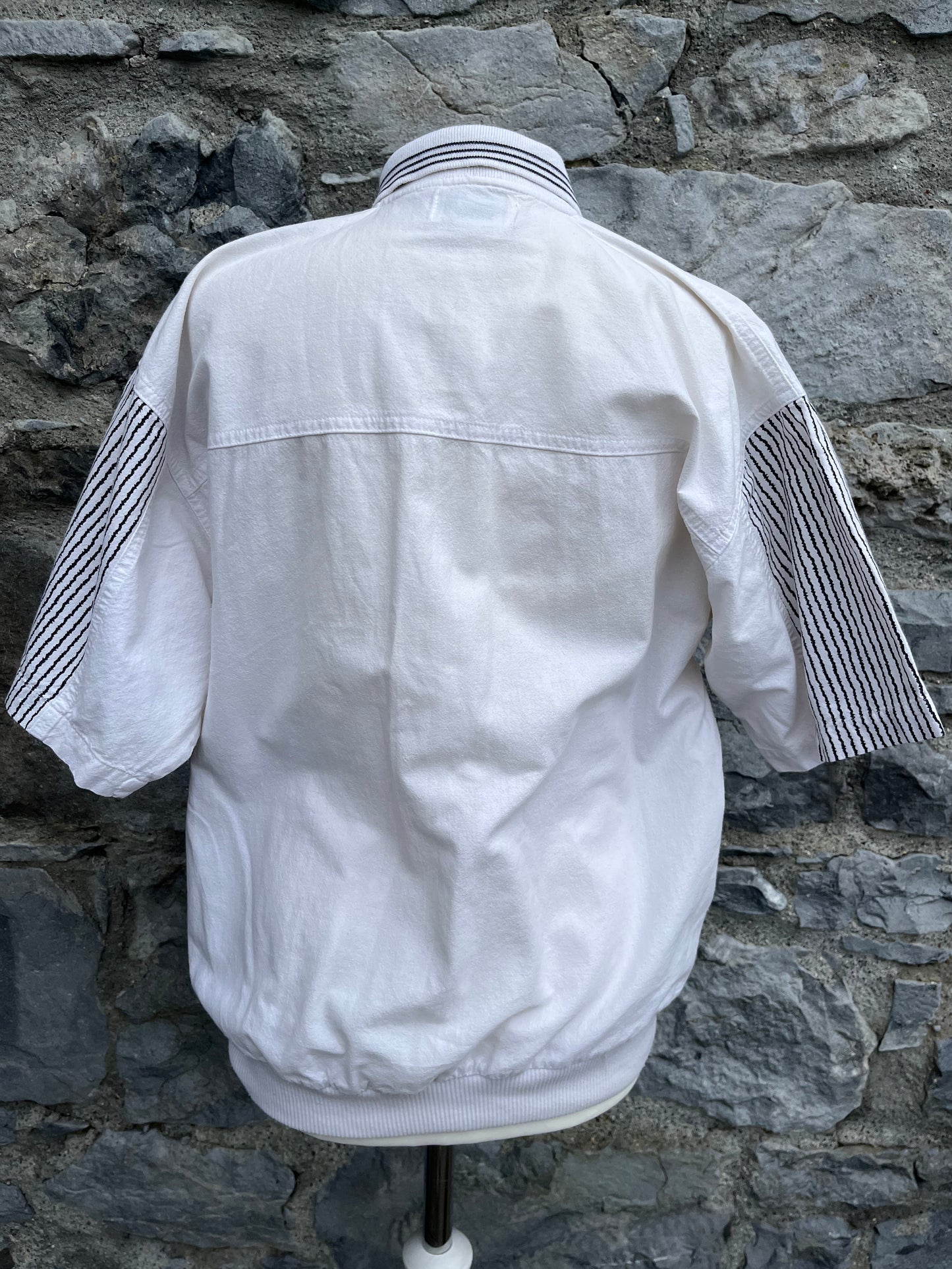 80s white golf top Small