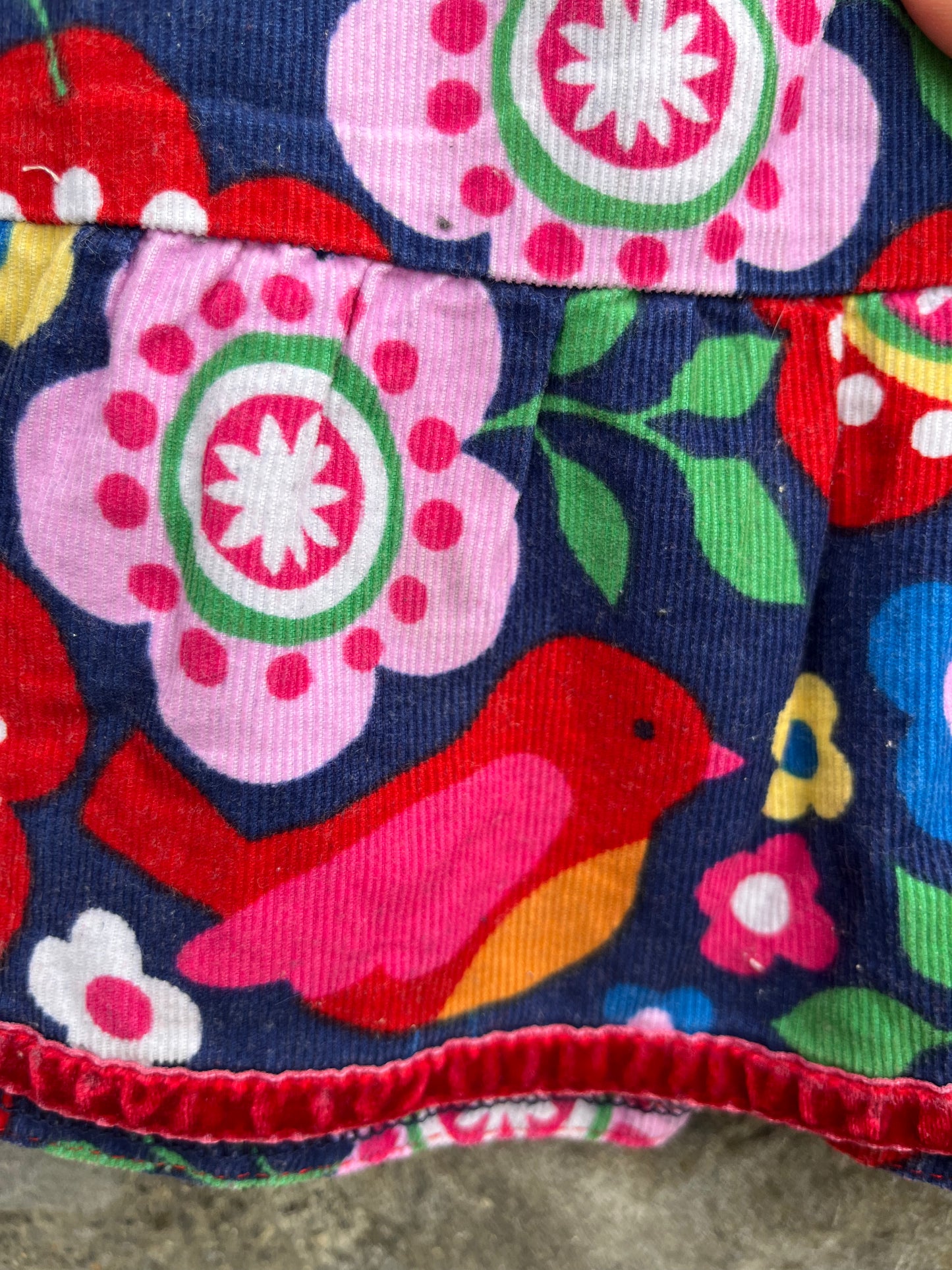 Colourful cord skirt 2-3y (92-98cm)