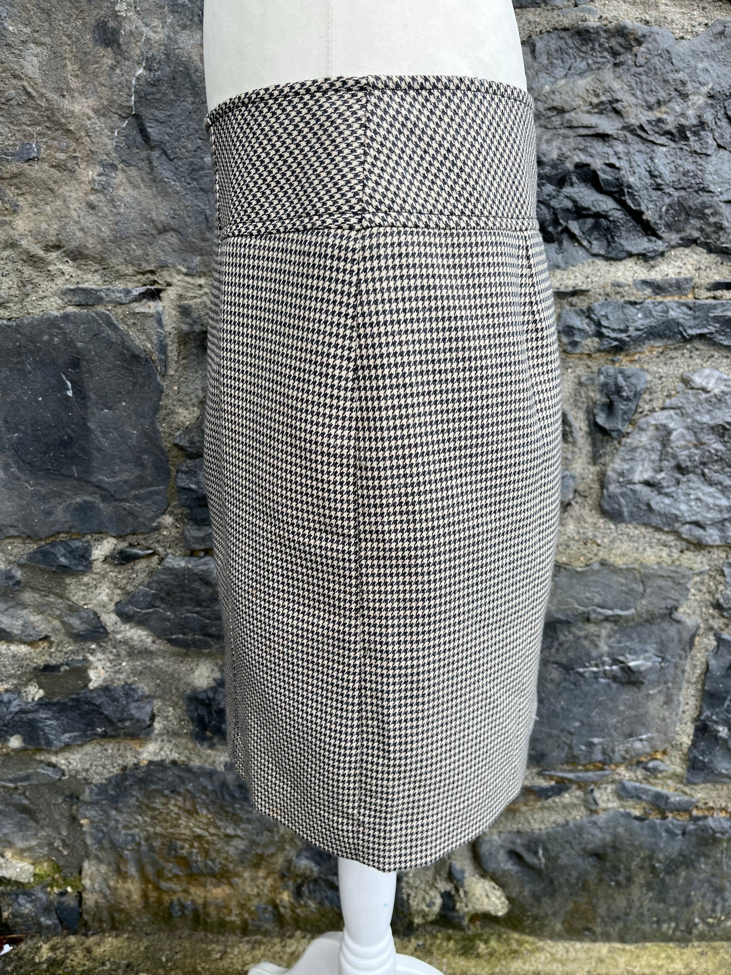 Houndstooth pencil skirt uk 12
