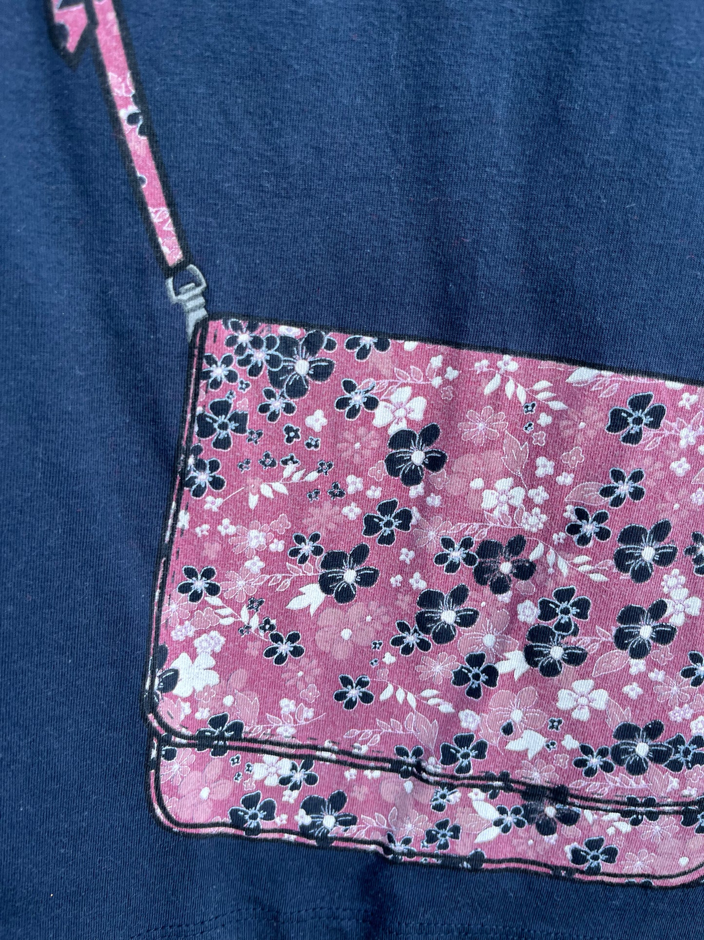Floral bag top 9-10y (134-140cm)