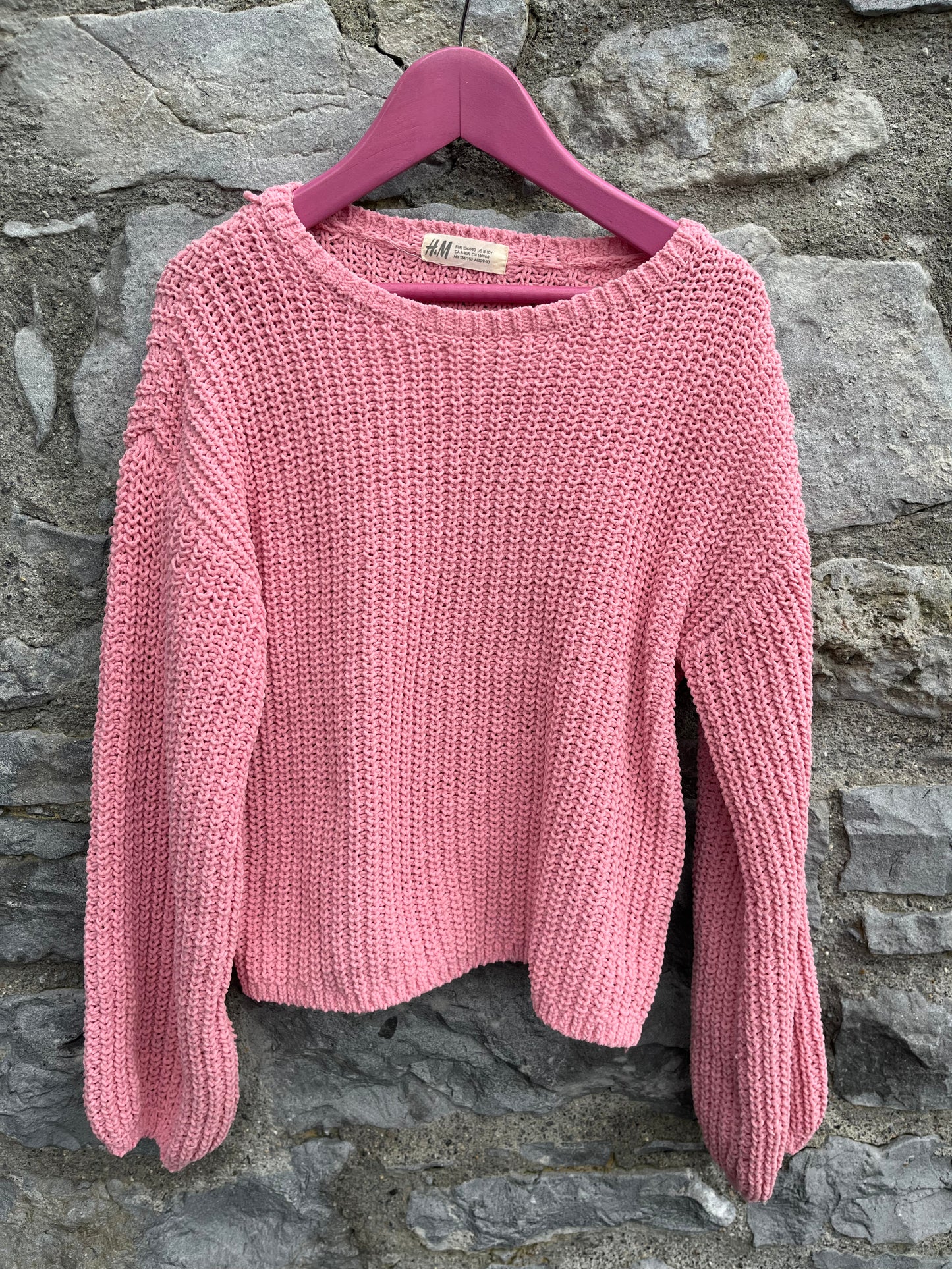 Pink jumper 9-10y (134-140cm)