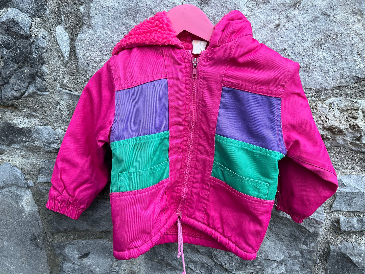 80s pink jacket 9-12m (74-80cm)
