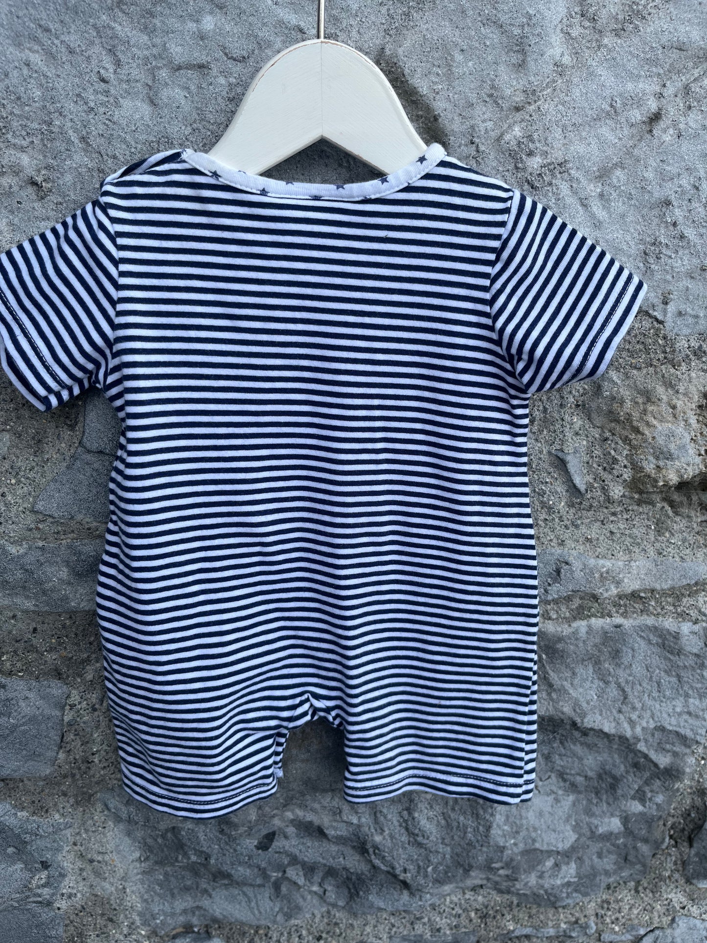 Stripy rompers 0-3m (56-62cm)