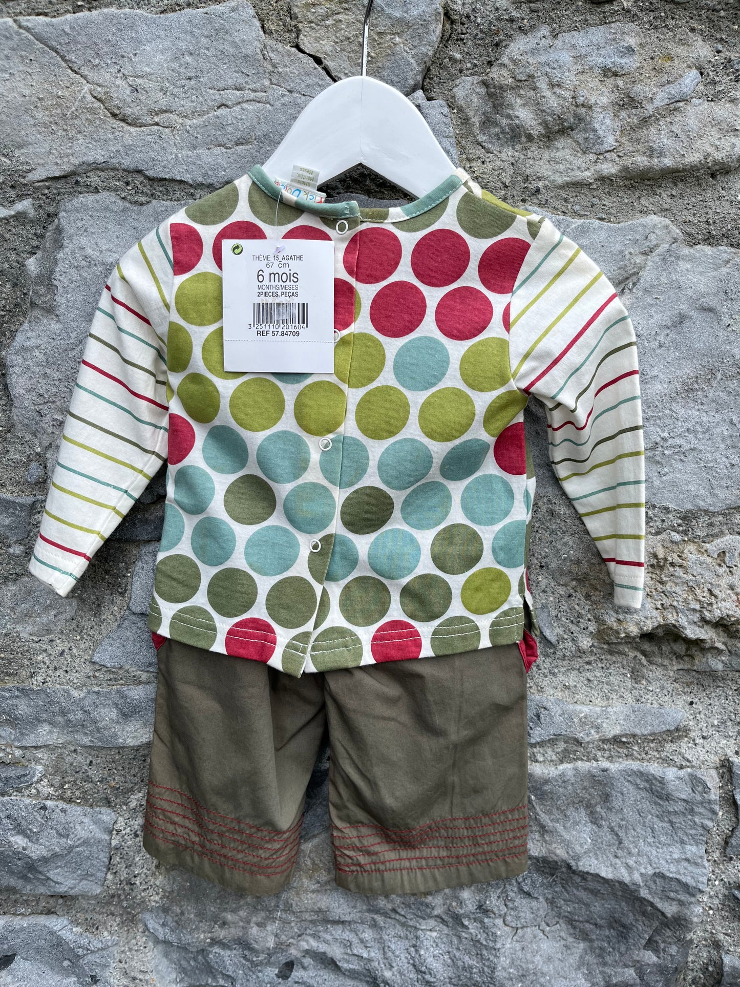 Khaki dots set 6m (68cm)