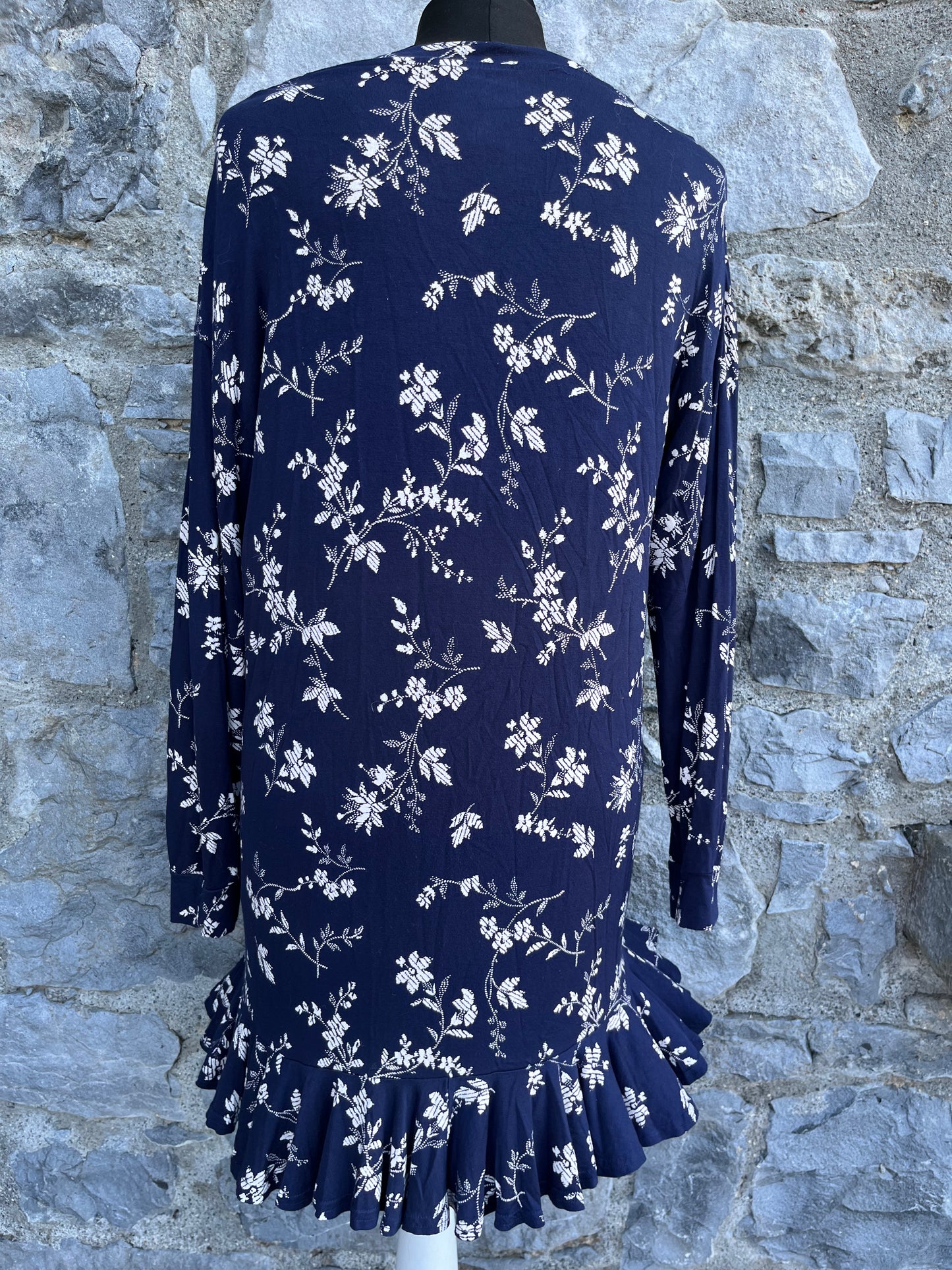 Navy floral tunic uk 10