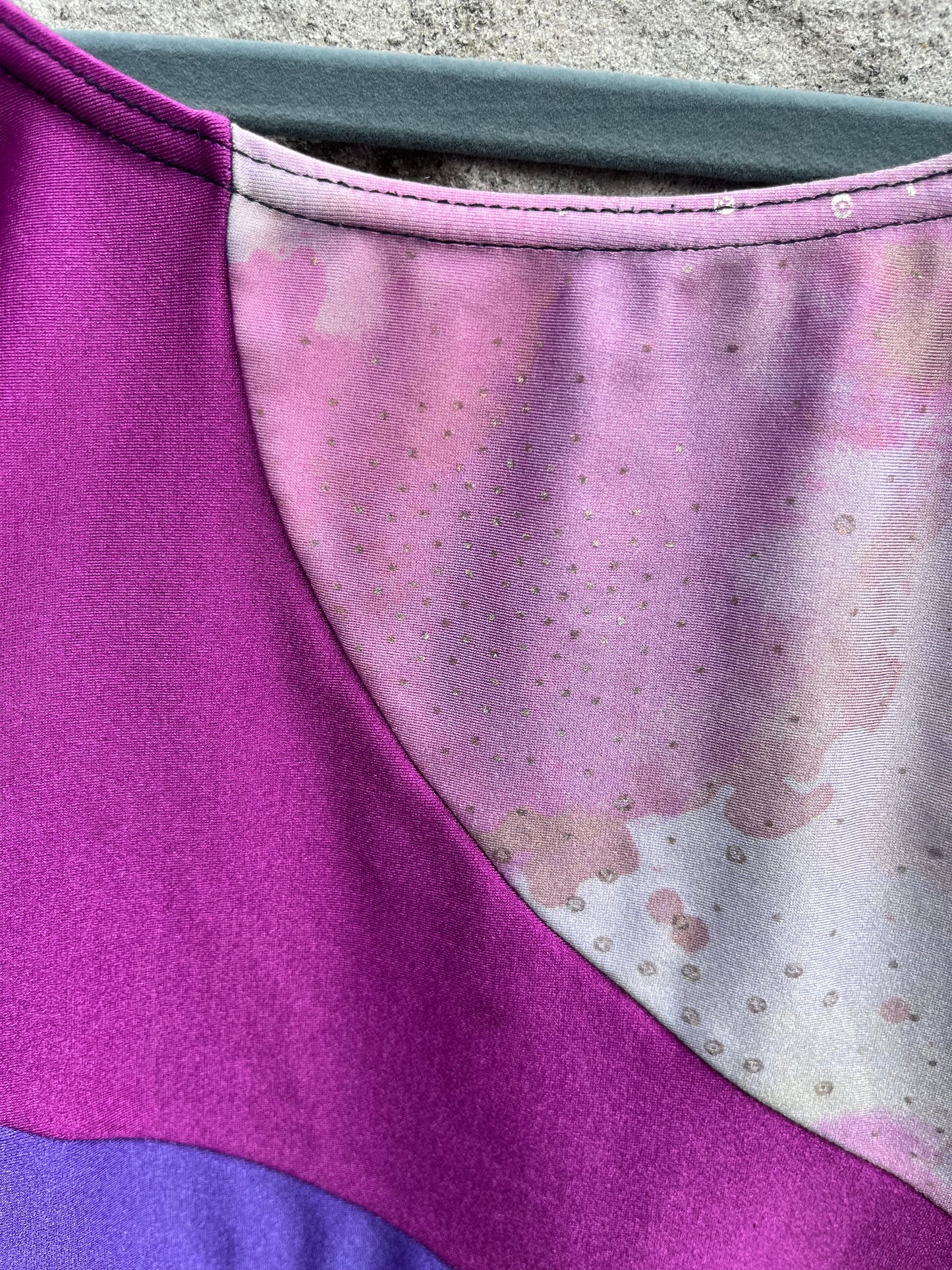 Purple&black leotard 12-13y (152-158cm)