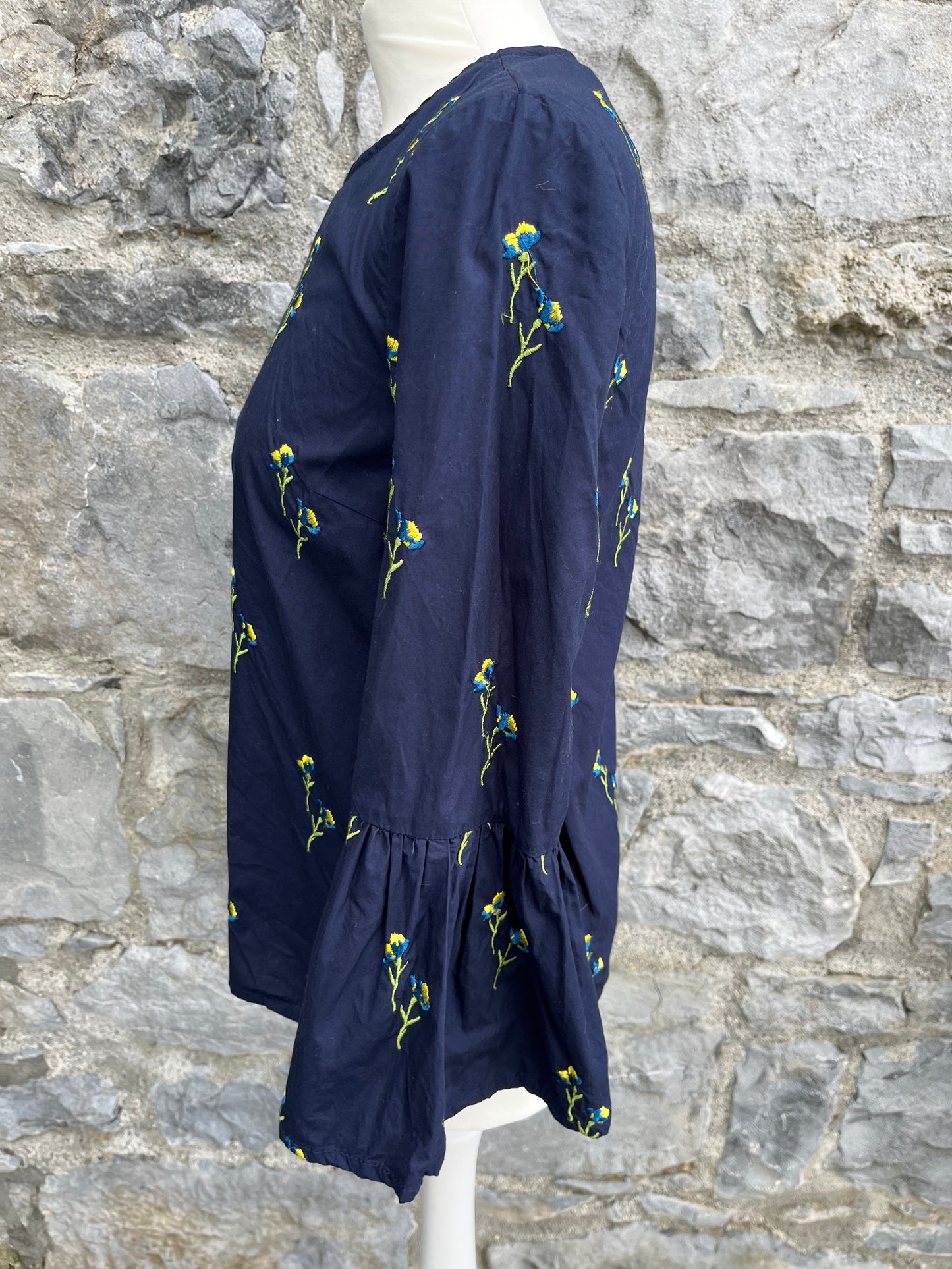 Embroidered floral blouse uk 8