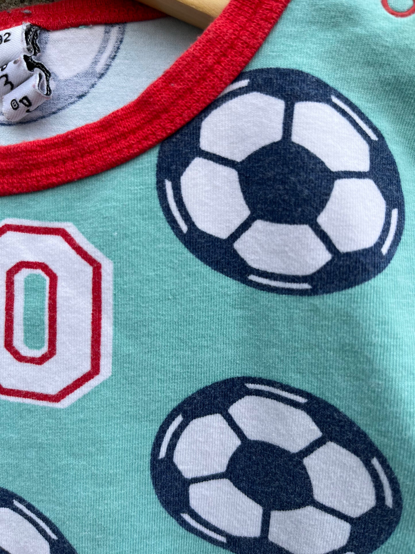 Soccer T-shirt 18-24m (86-92cm)
