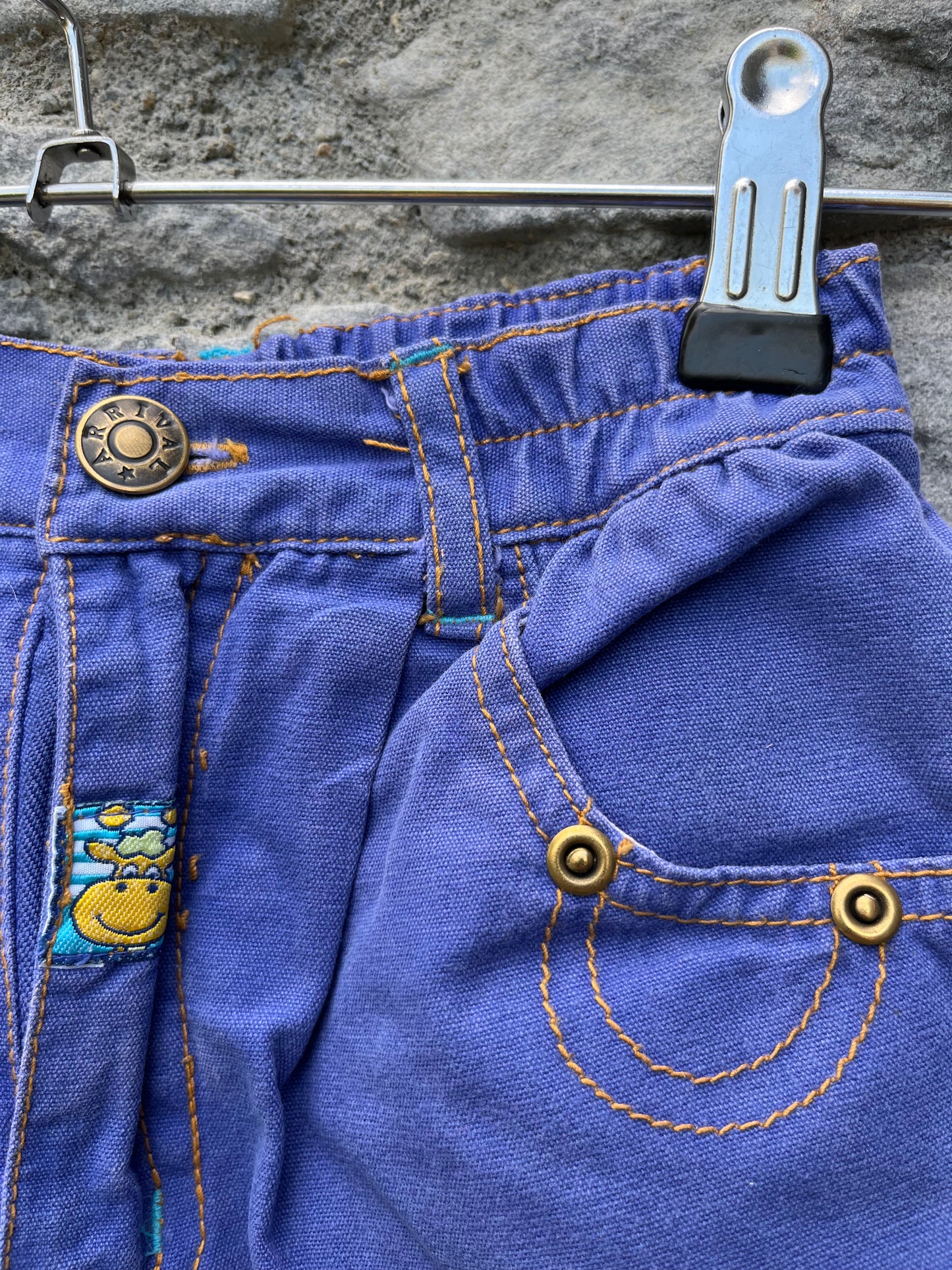 Arrival 80s blue pants 6-9m (68-74cm)