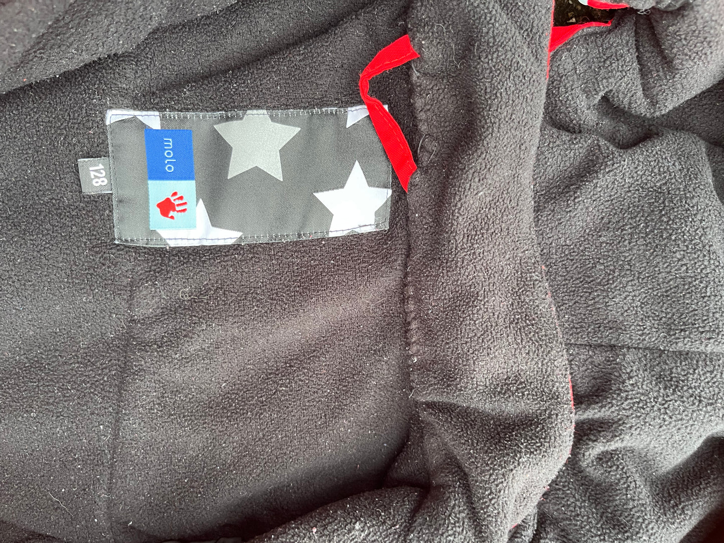 Red winter jacket 7-8y (122-128cm)
