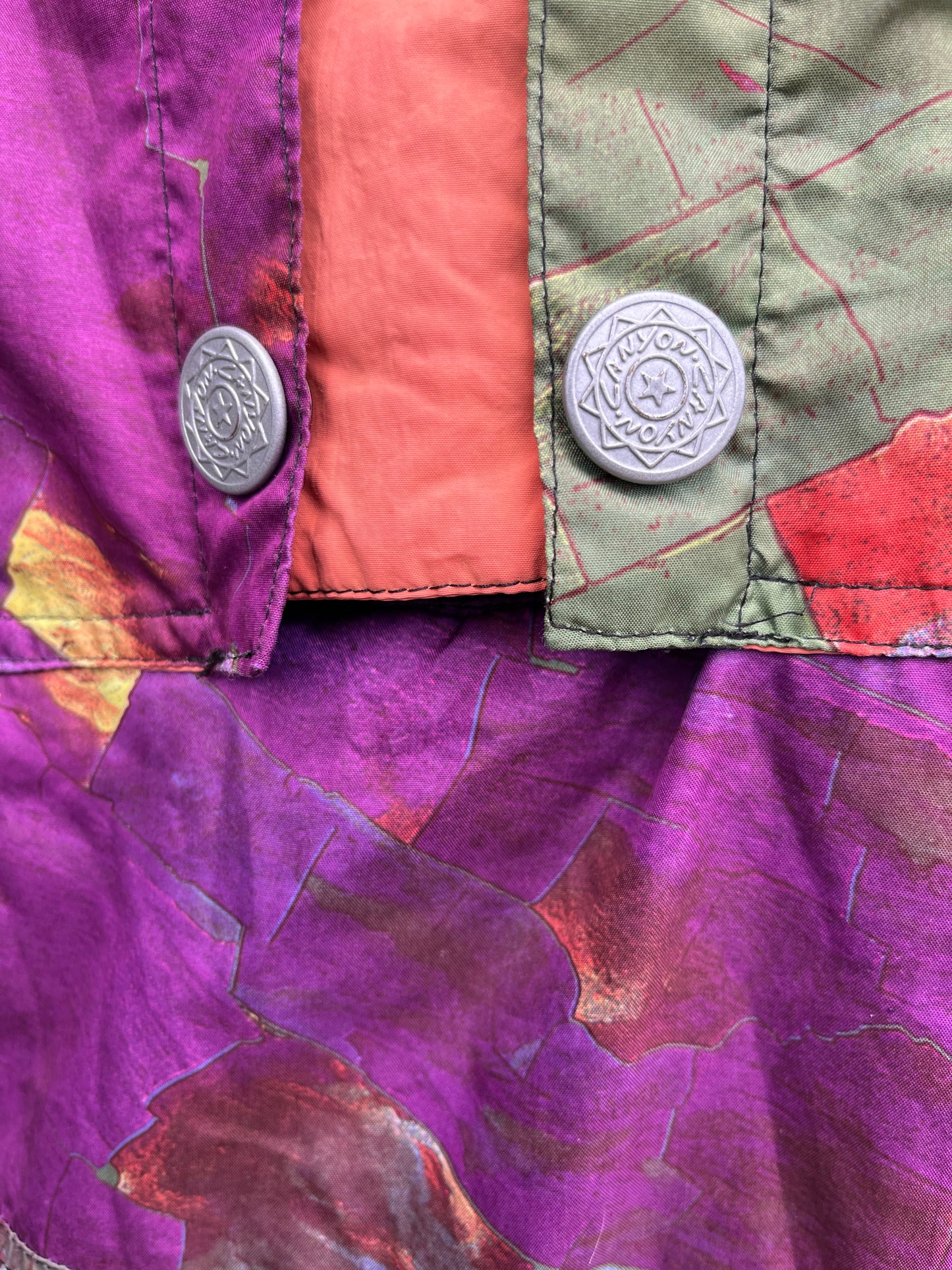 80s rainbow splash jacket S/M