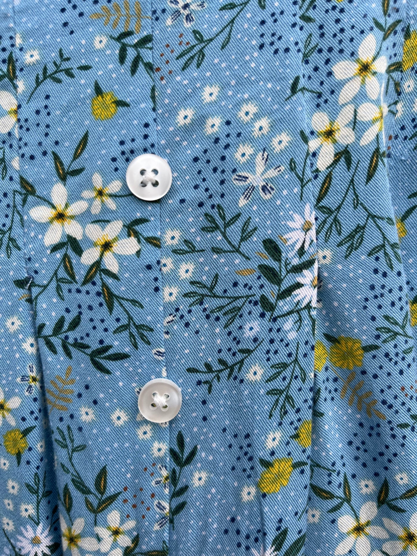 Blue floral midi skirt 2-3y (92-98cm)