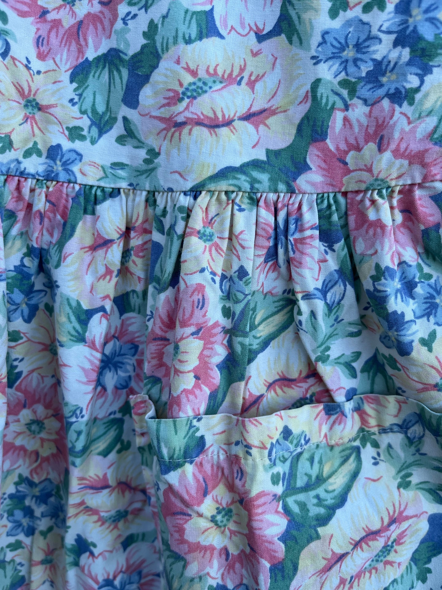 Vintage floral dress 10-11y (140-146cm)