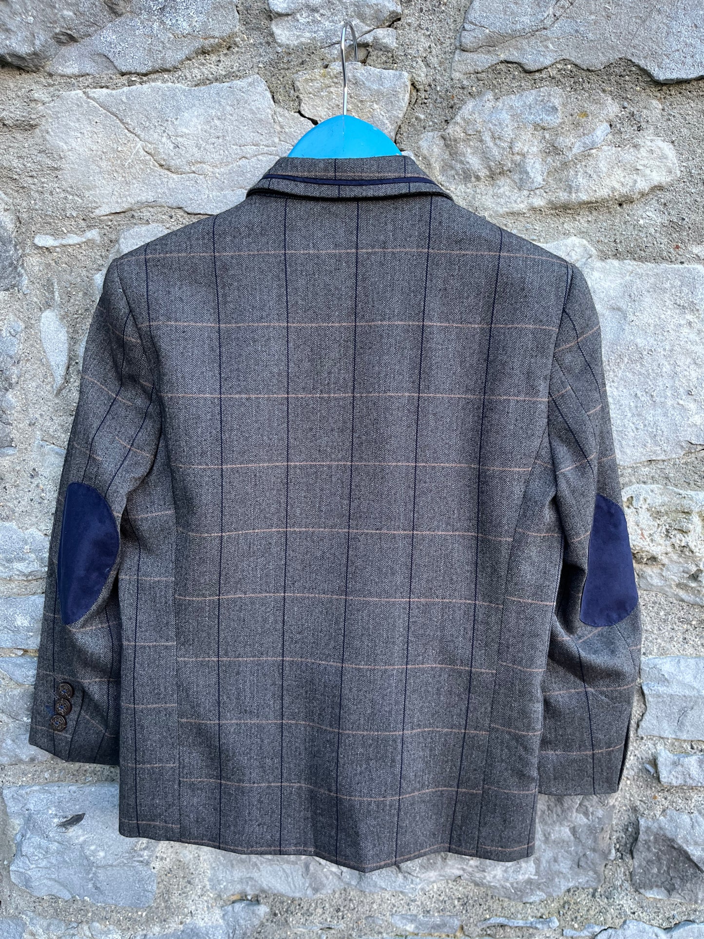 Grey herringbone jacket 6-7y (116-122cm)