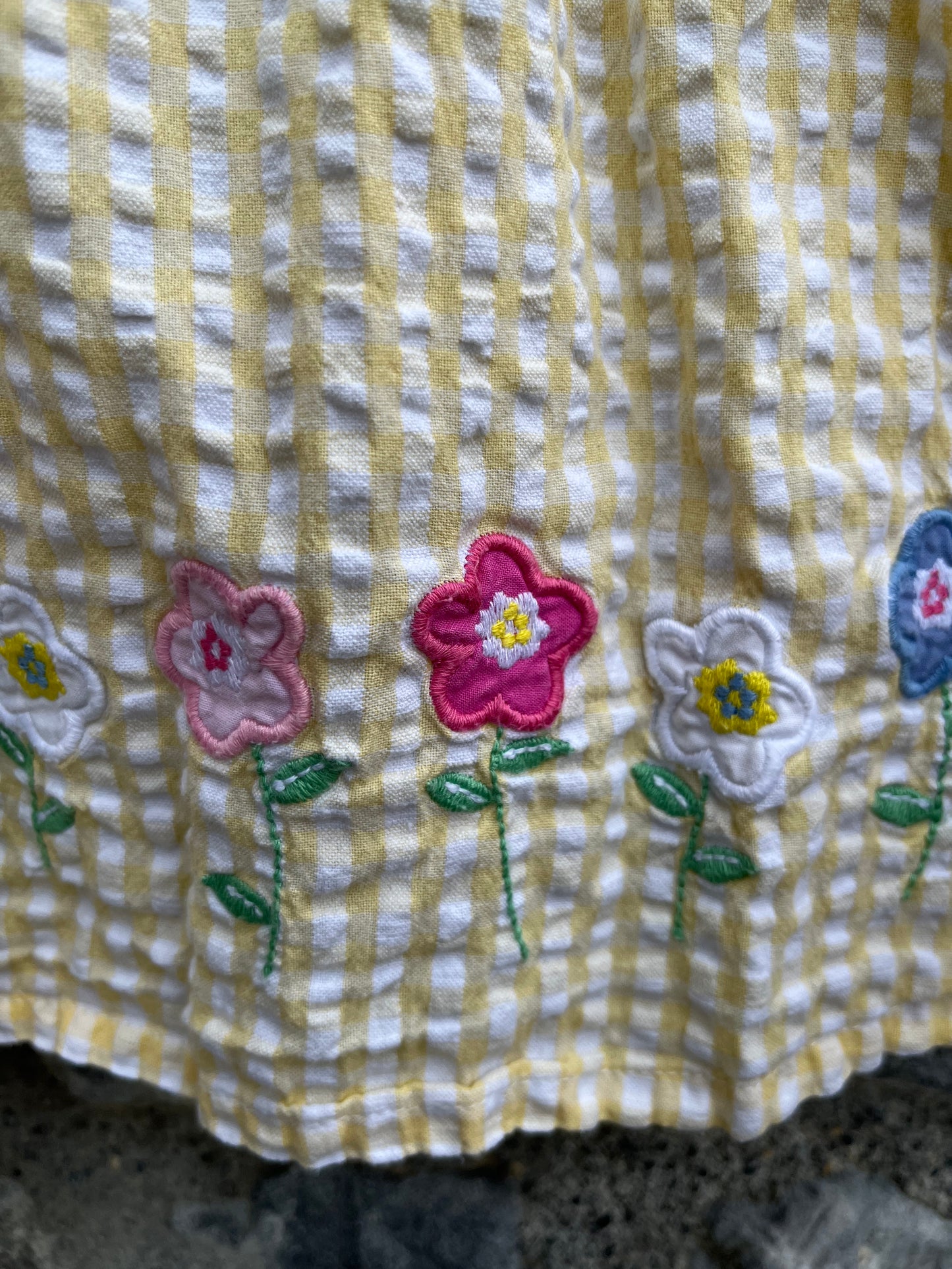 Yellow gingham dress 2-3y (92-98cm)