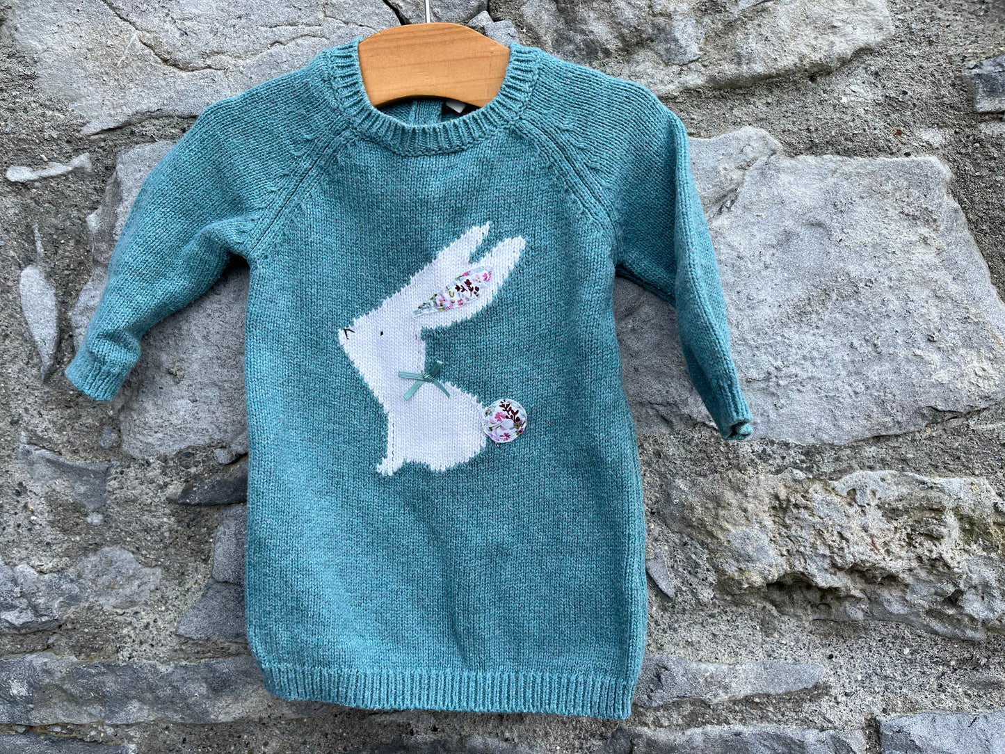 Bunny knitted dress 3-6m (62-68cm)