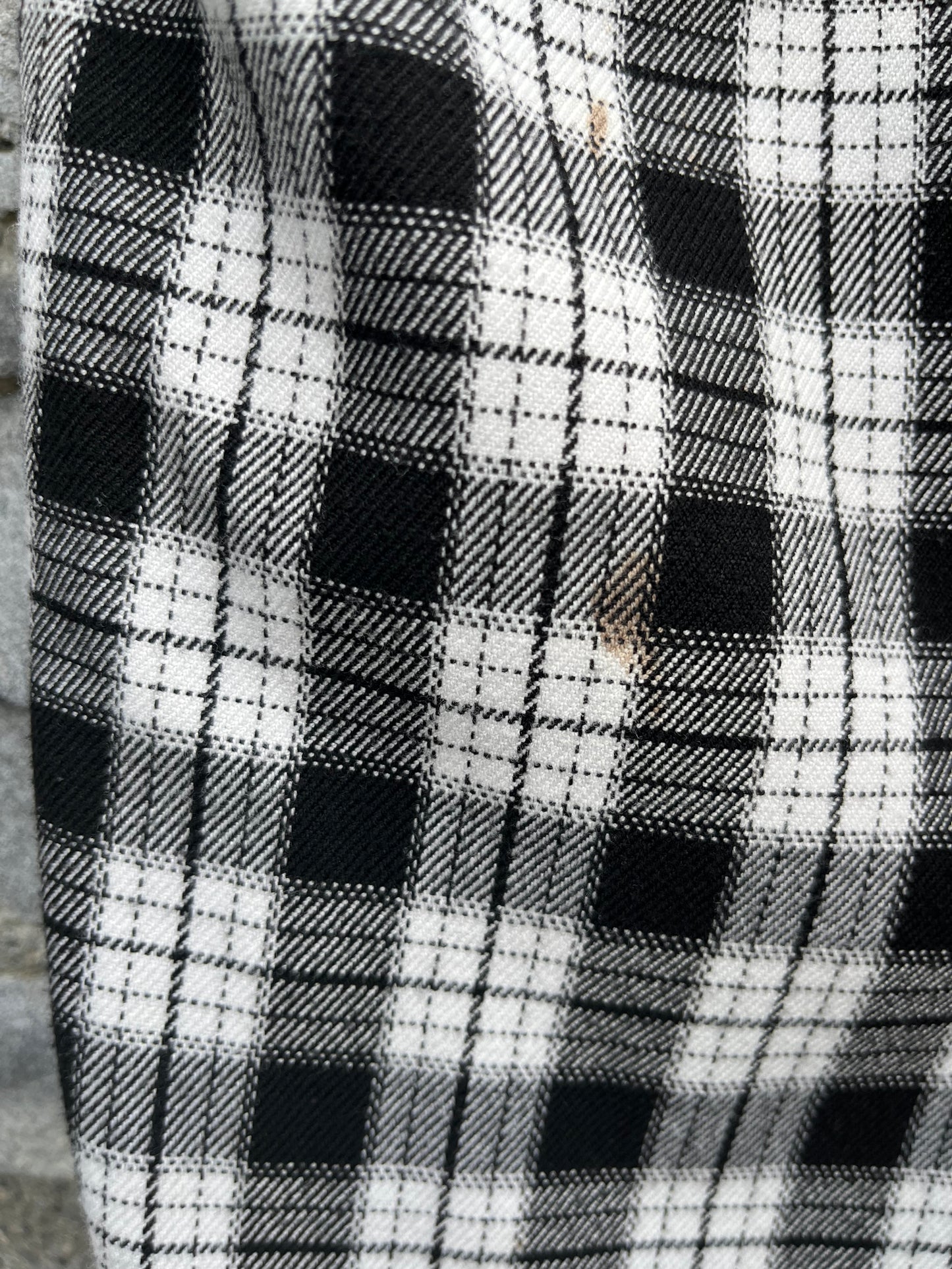 Black&white check pants 7-8y (122-128cm)