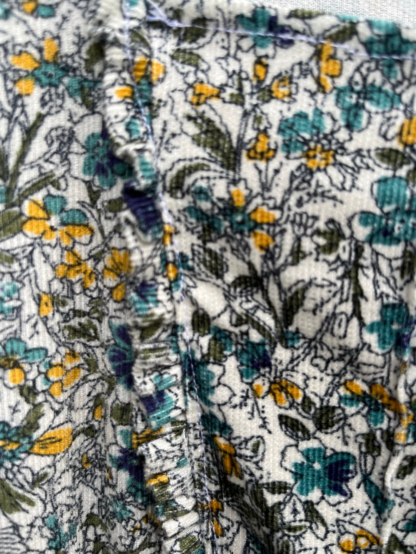Cord floral dress 9-10y (134-140cm)