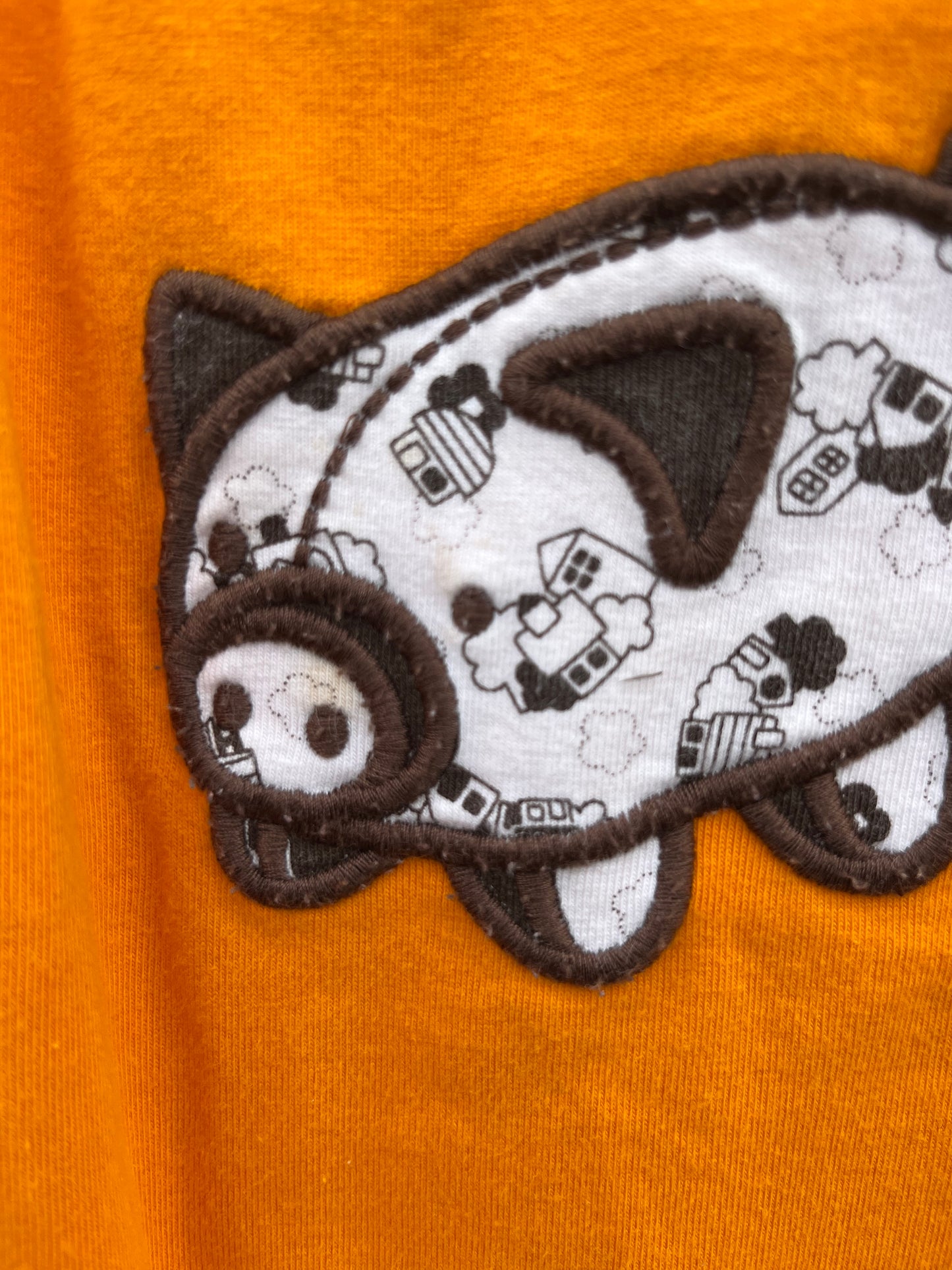 Orange piggy vest 4-6m (62-68cm)