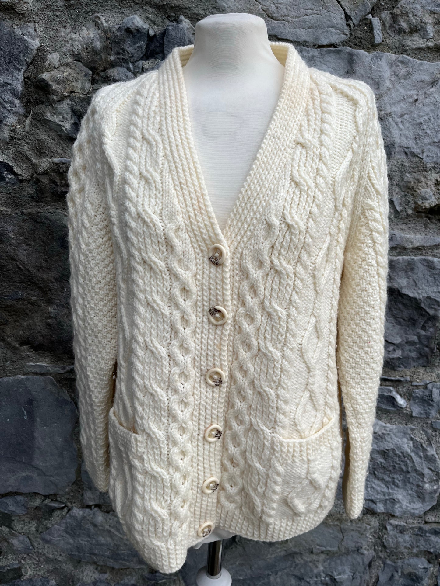 Aran knit cardigan uk 10-12